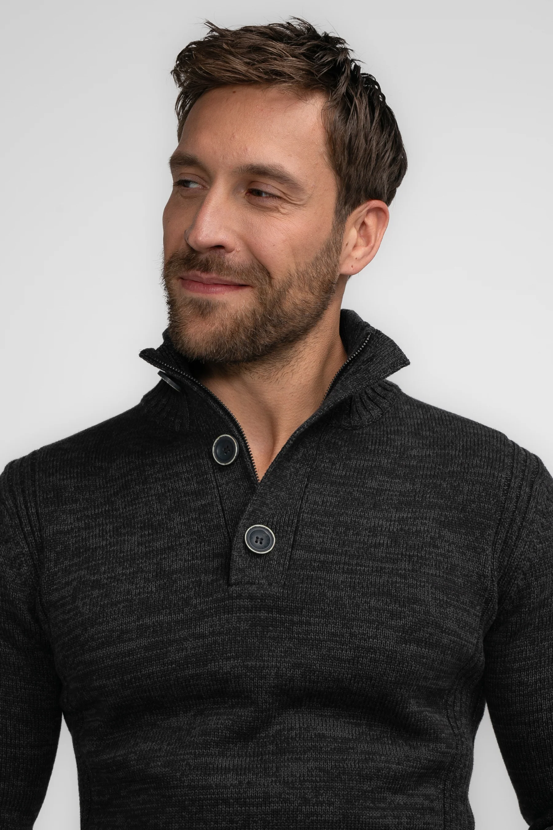 Pull met ronde hals - zwart - Image 6