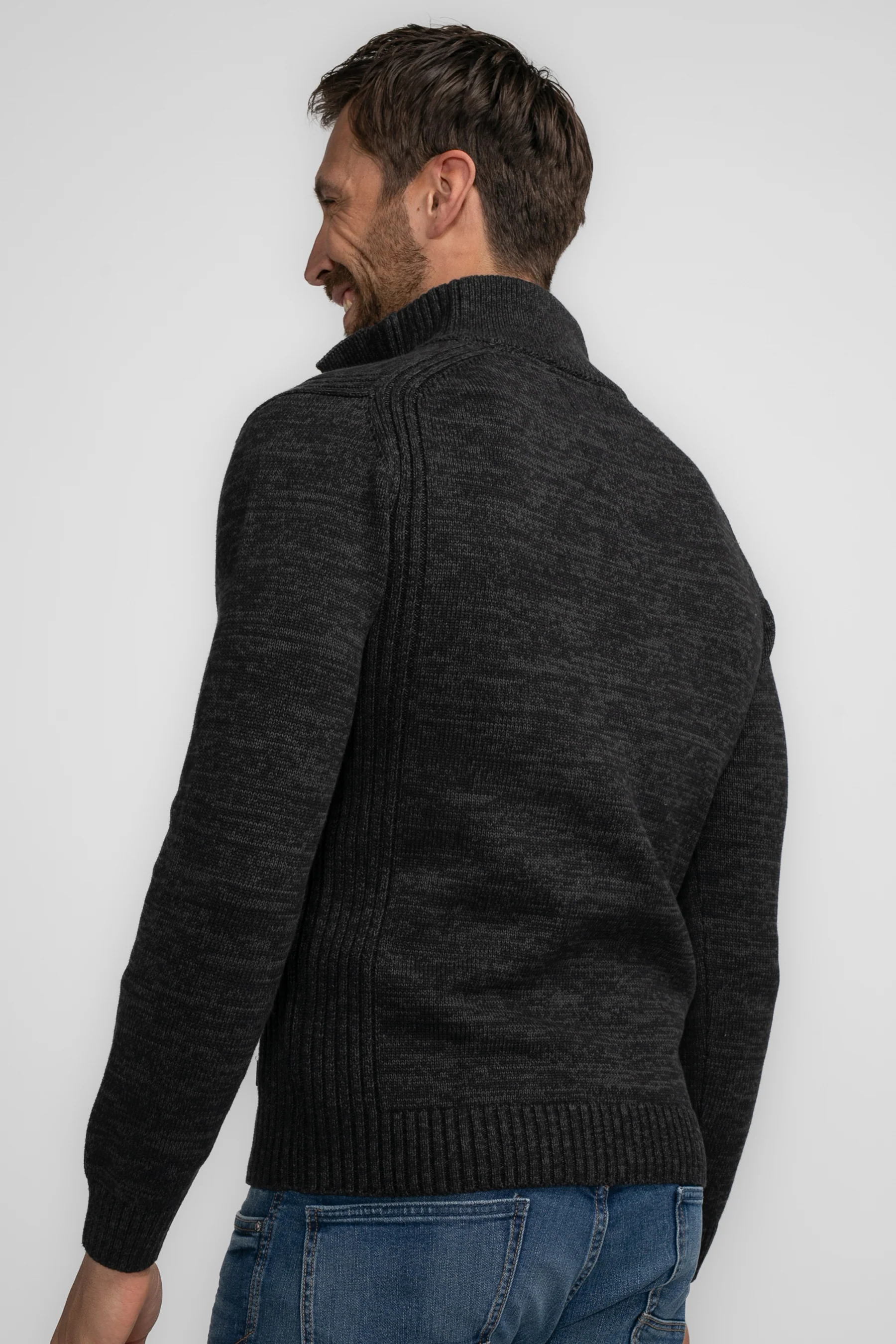 Pull met ronde hals - zwart - Image 9