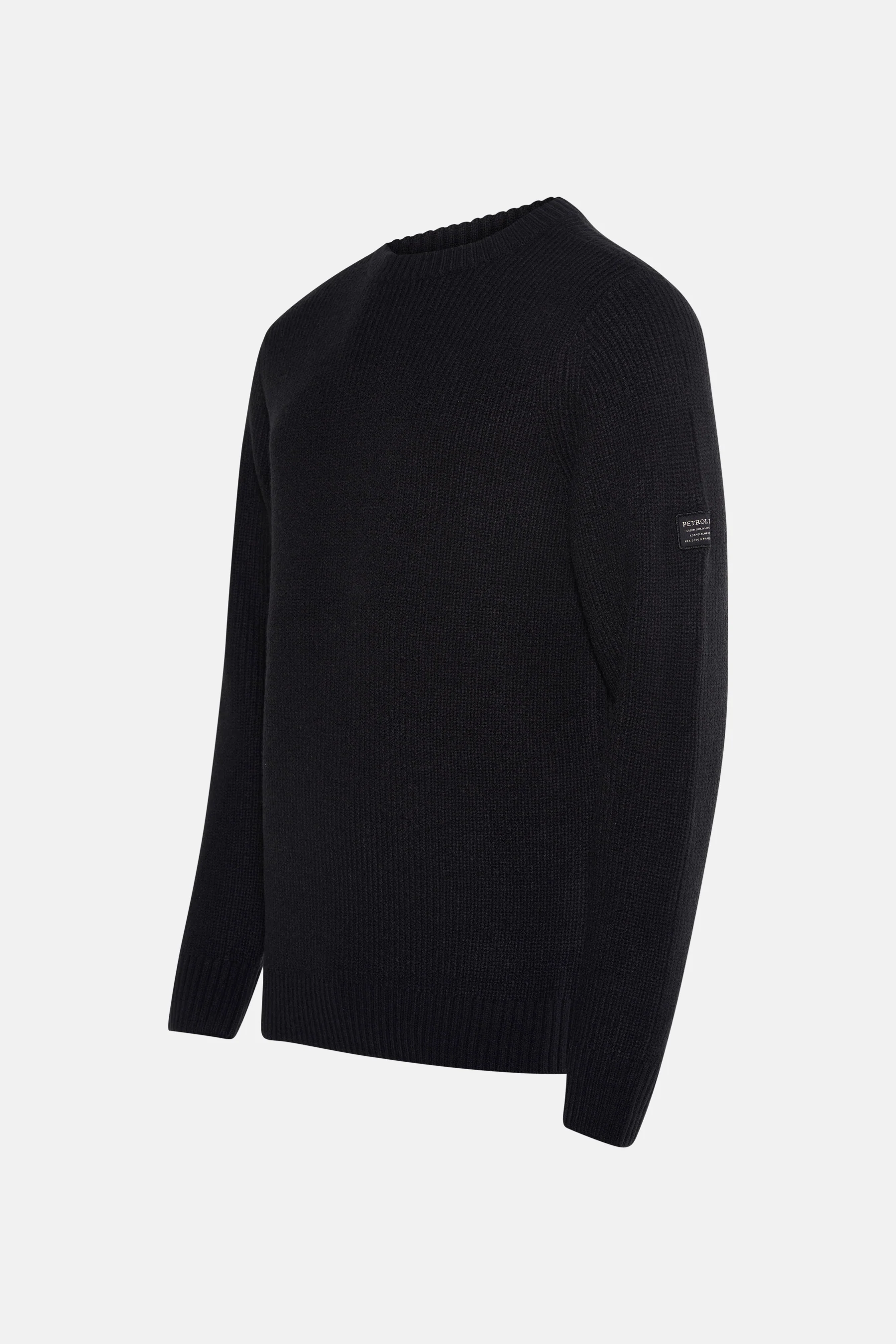 Pull met ronde hals - zwart - Image 2