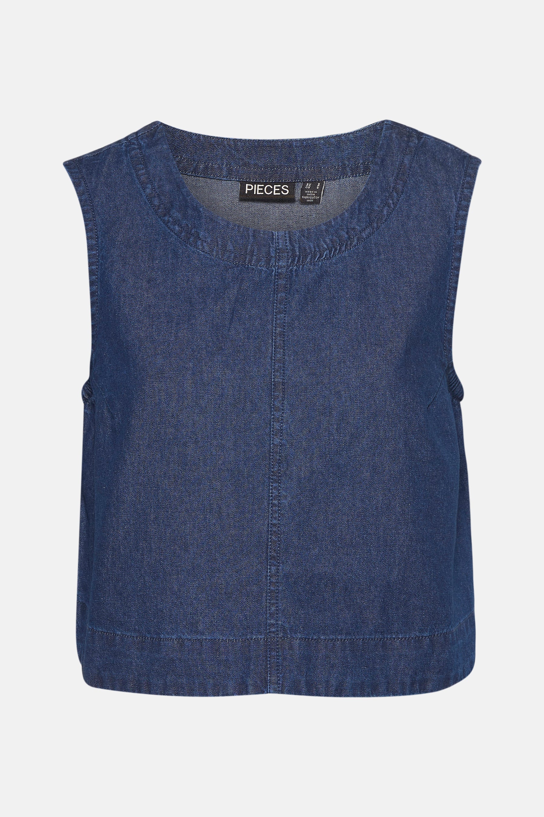 Blouse - mid blue denim