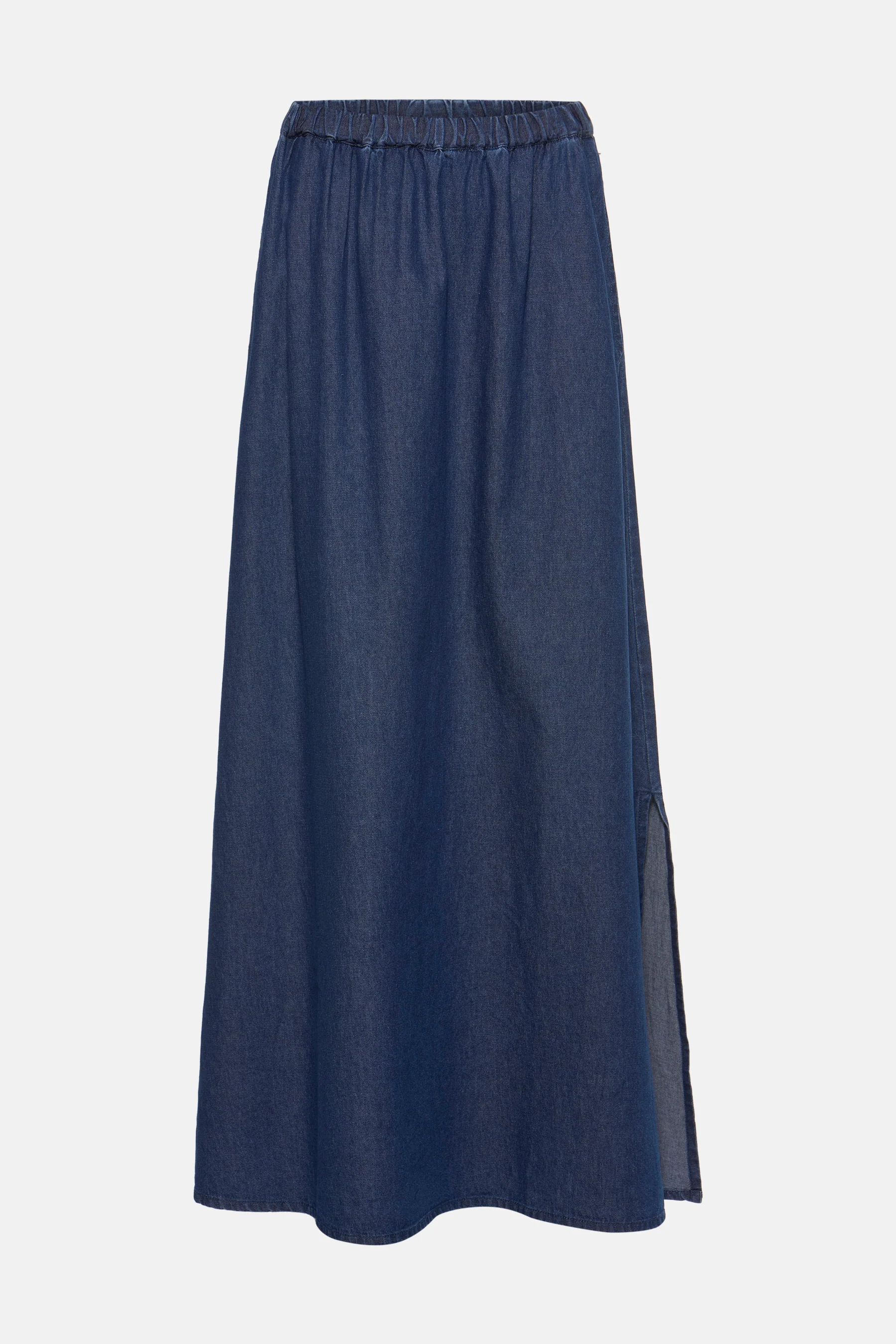 Lange rok - mid blue denim