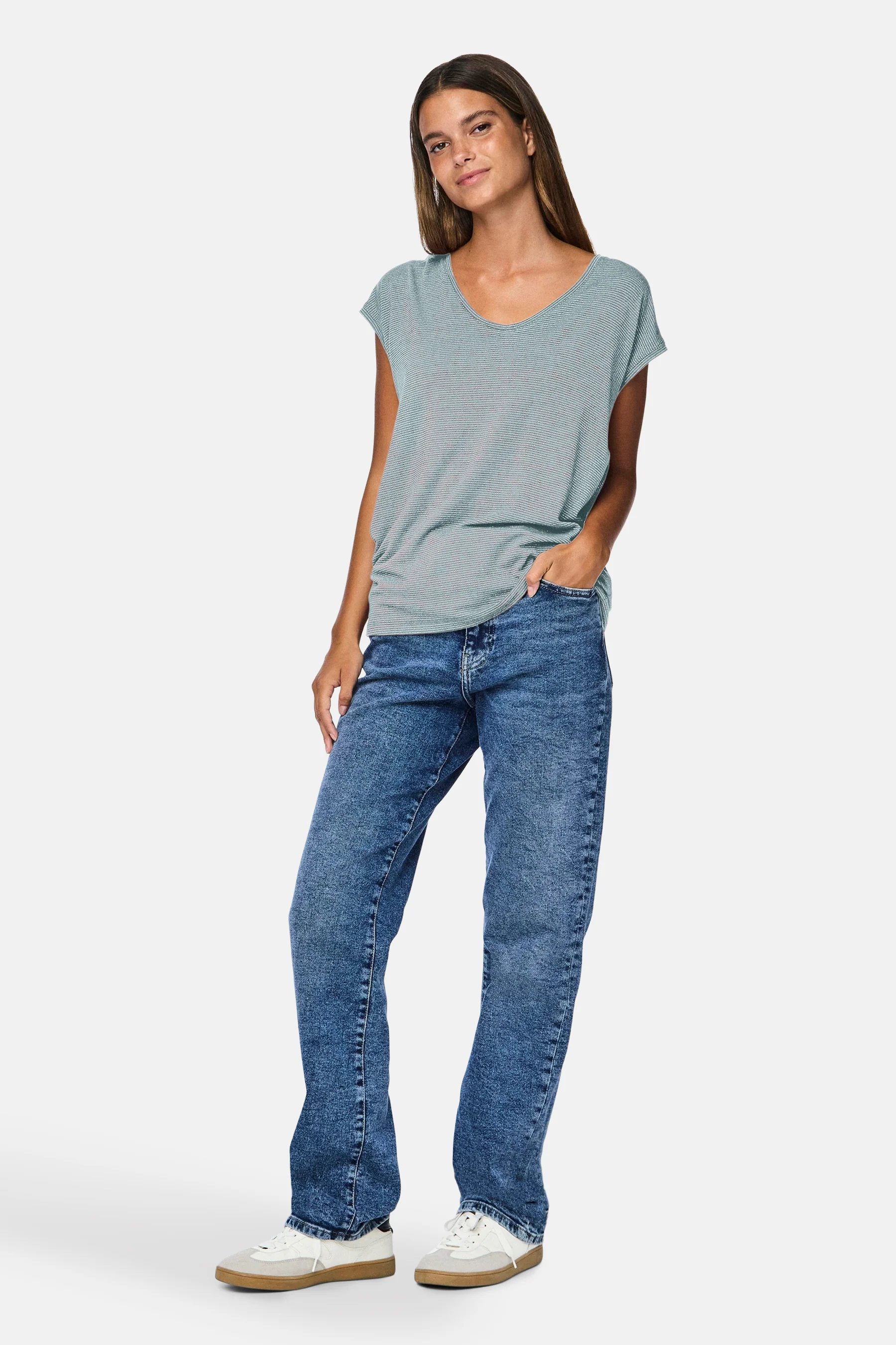 T-shirt met korte mouwen - Lichtblauw - Image 2