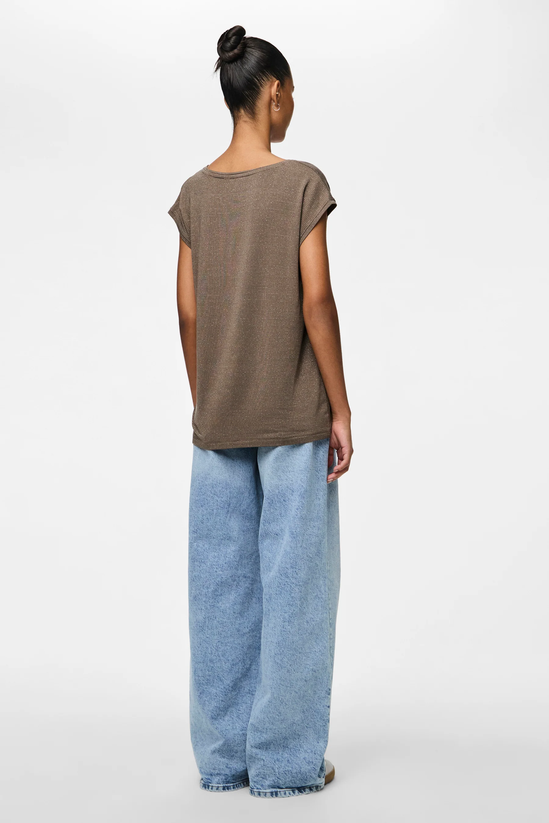 T-shirt met korte mouwen - bruin - Image 4