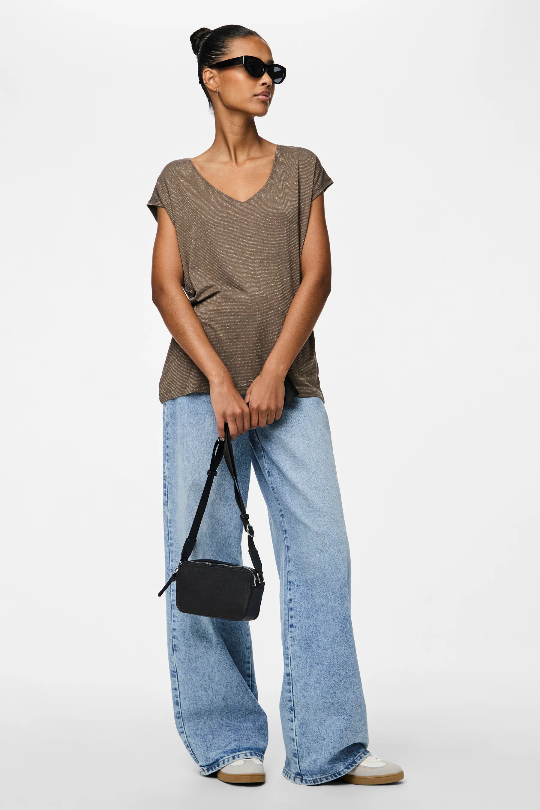 T-shirt met korte mouwen - bruin - Image 5