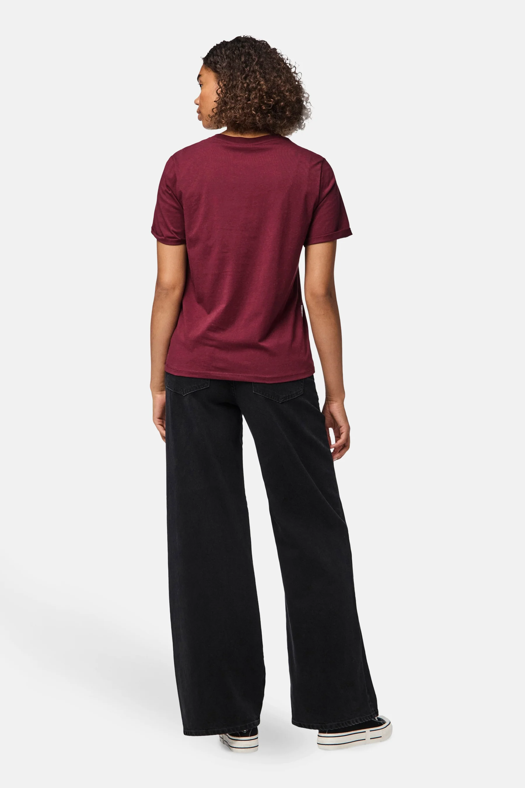 T-shirt met korte mouwen - Bordeaux - Image 3