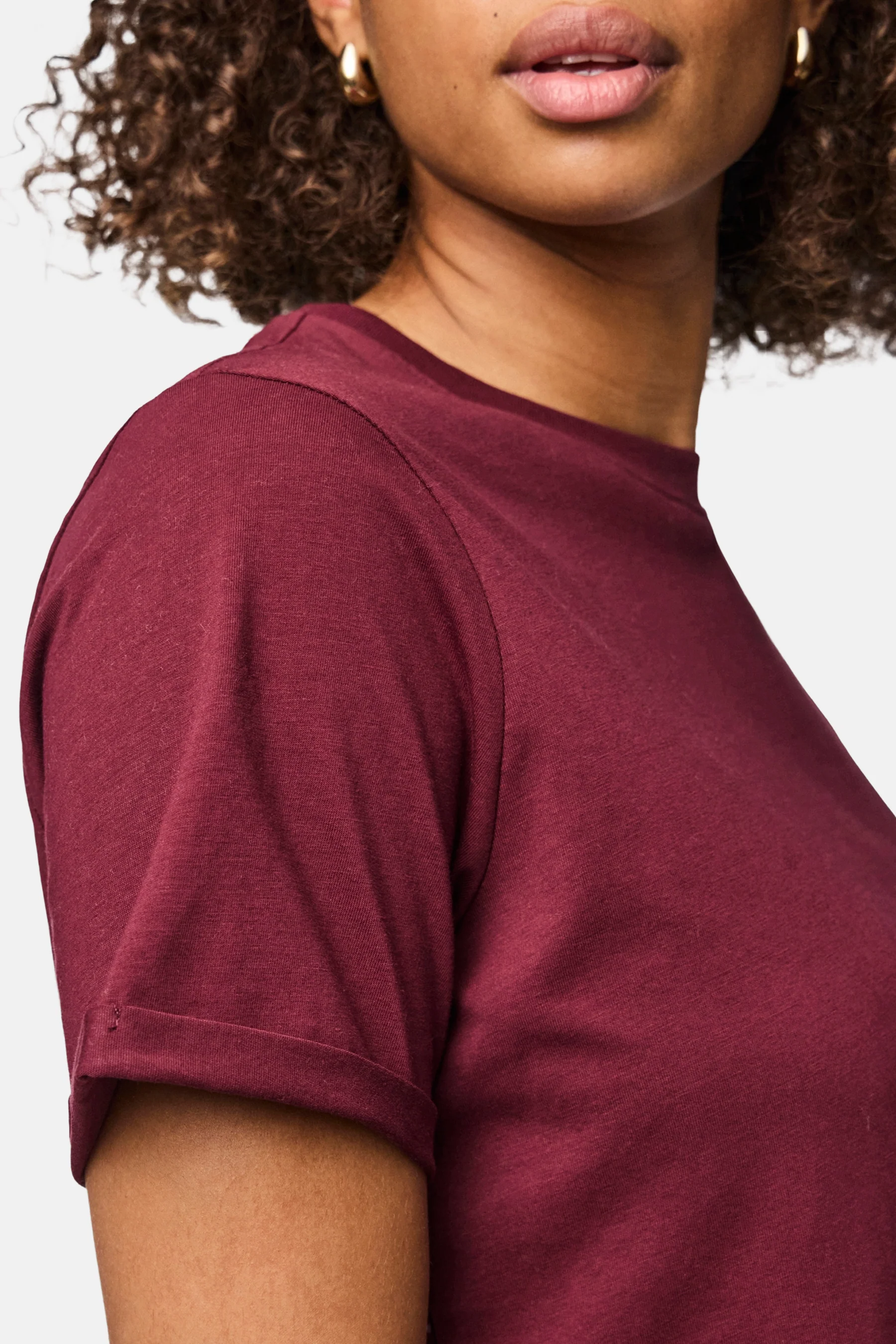T-shirt met korte mouwen - Bordeaux - Image 5