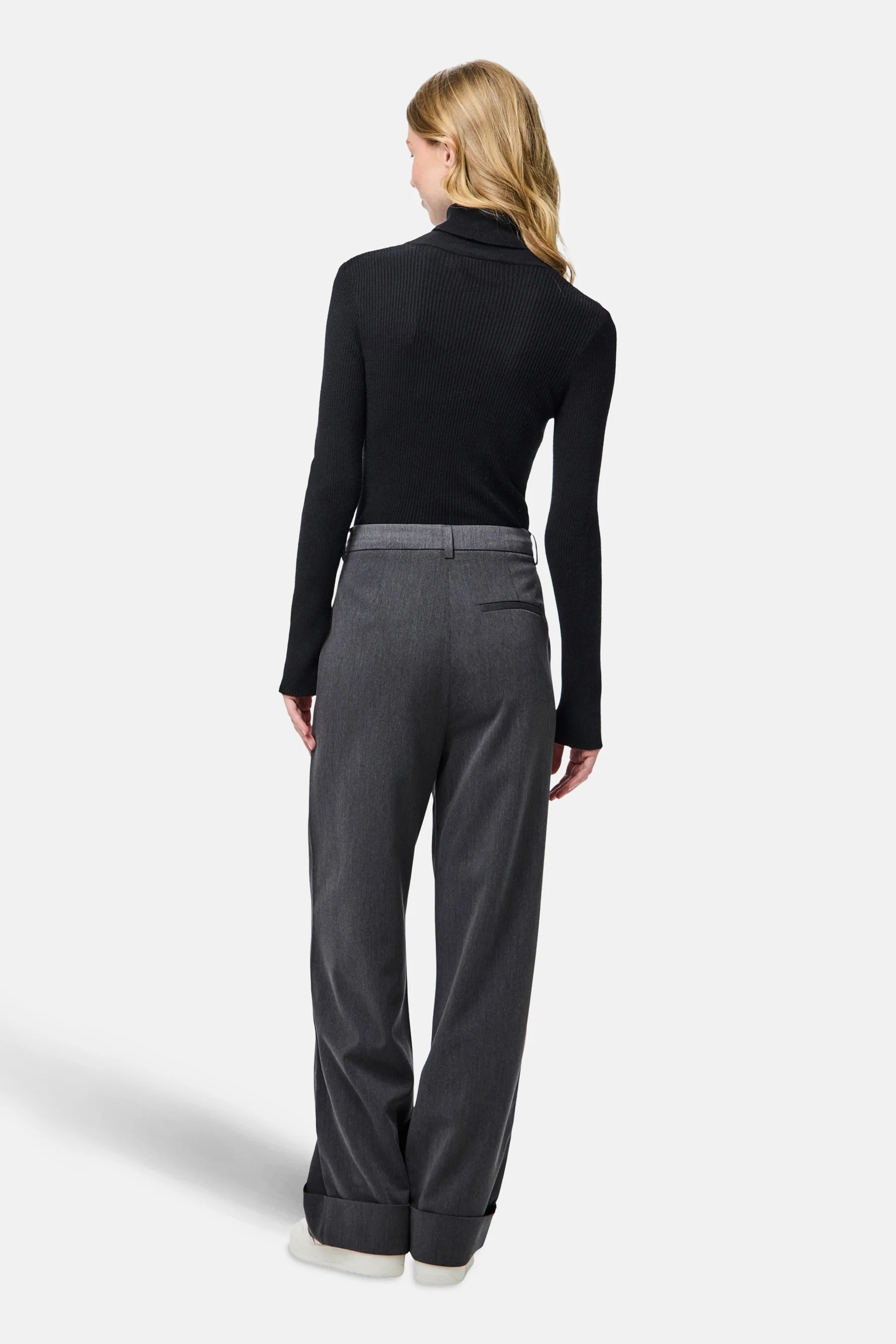 Pull met rolkraag - zwart - Image 5