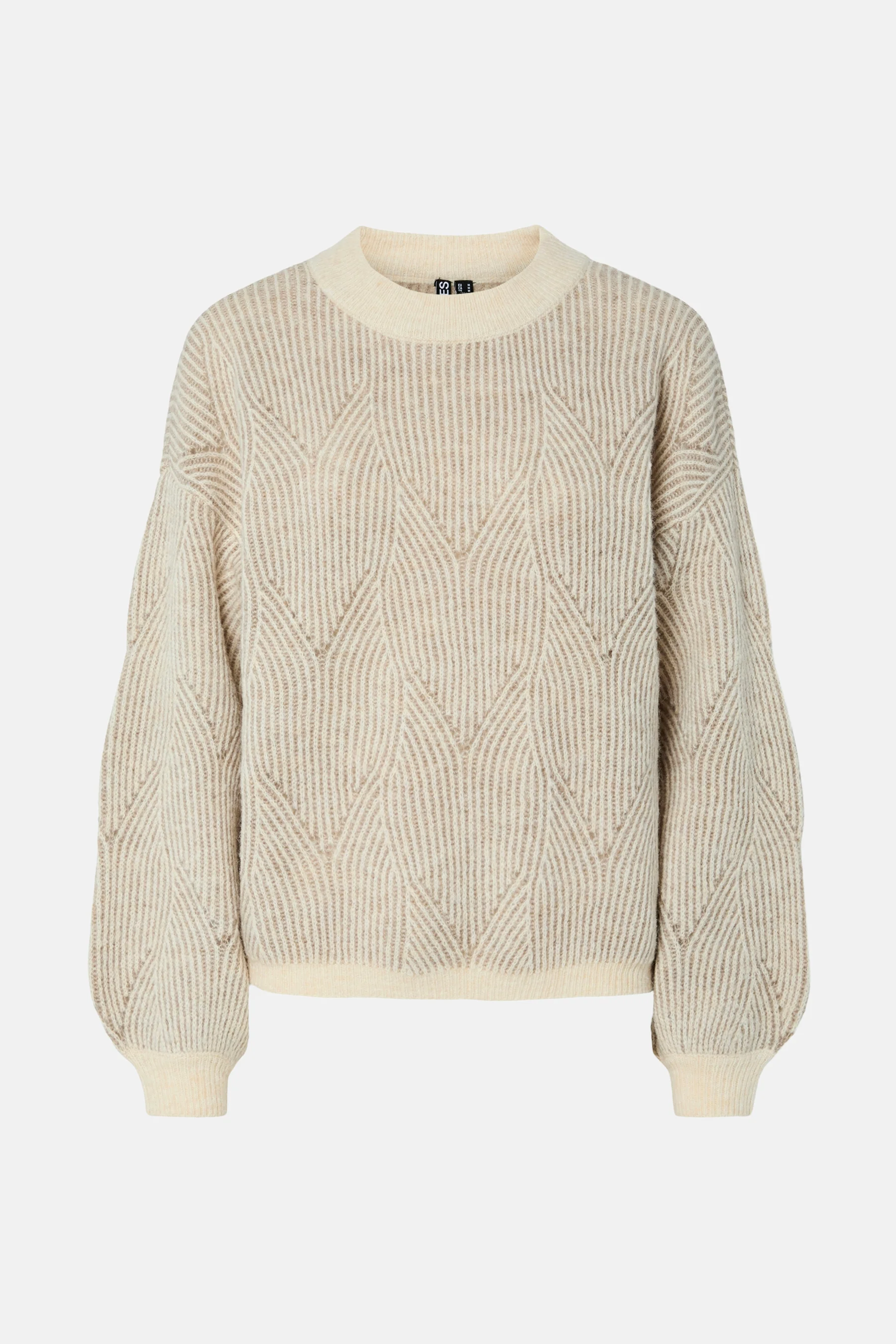 Pull met ronde hals - beige - Image 5