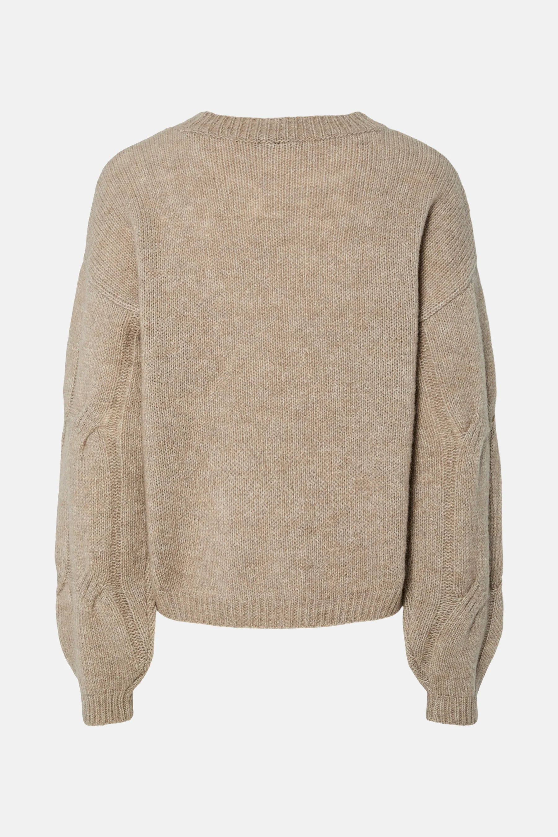 Pull met ronde hals - beige - Image 2