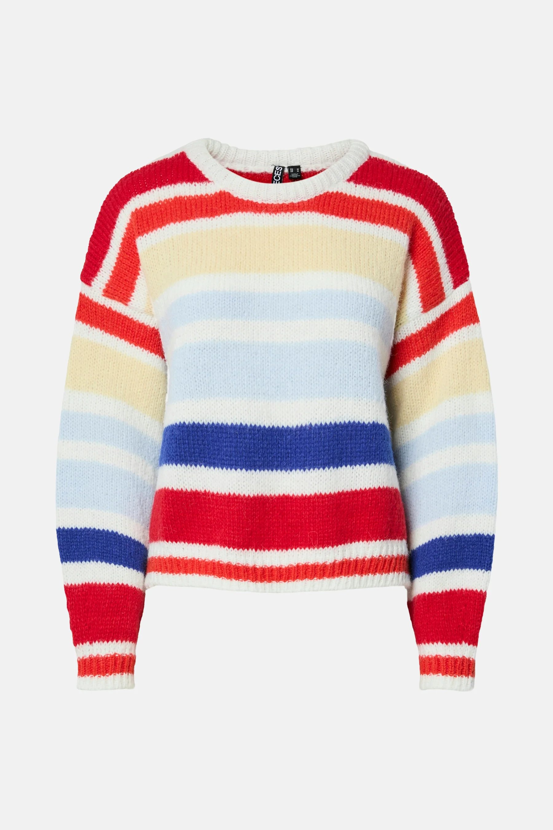 Pull met ronde hals - multicolor