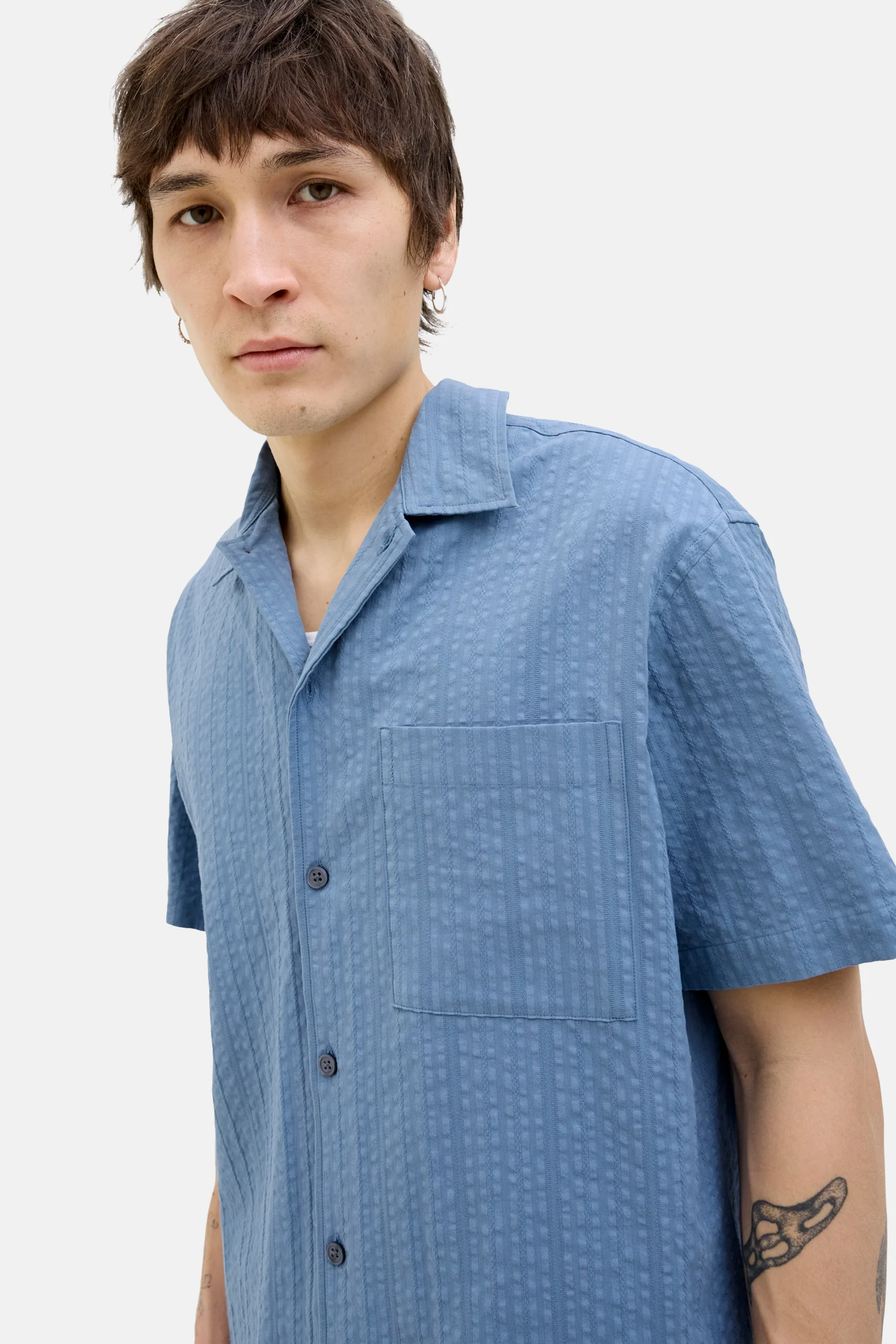 Hemd met korte mouwen - blauw - Image 7