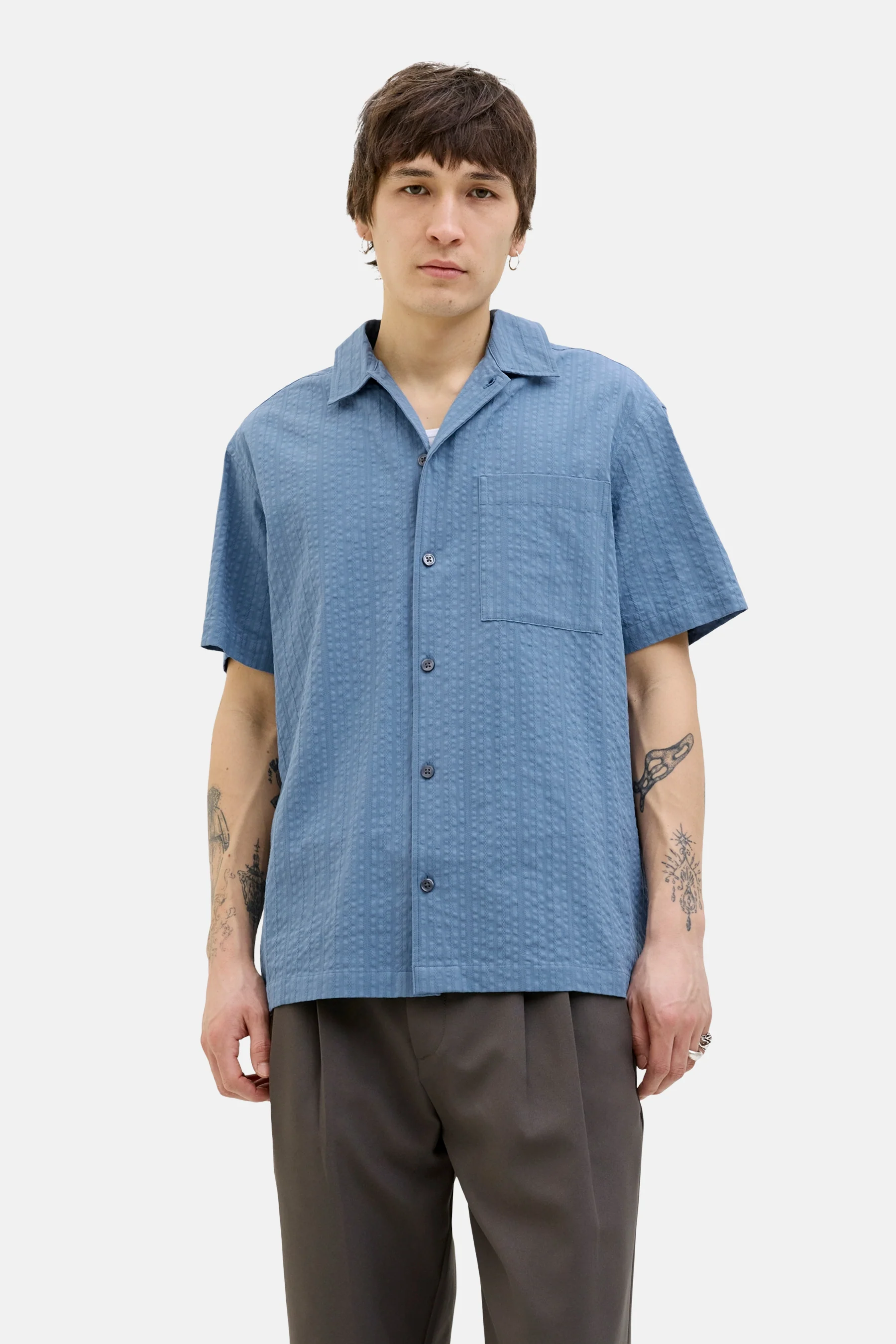 Hemd met korte mouwen - blauw - Image 9