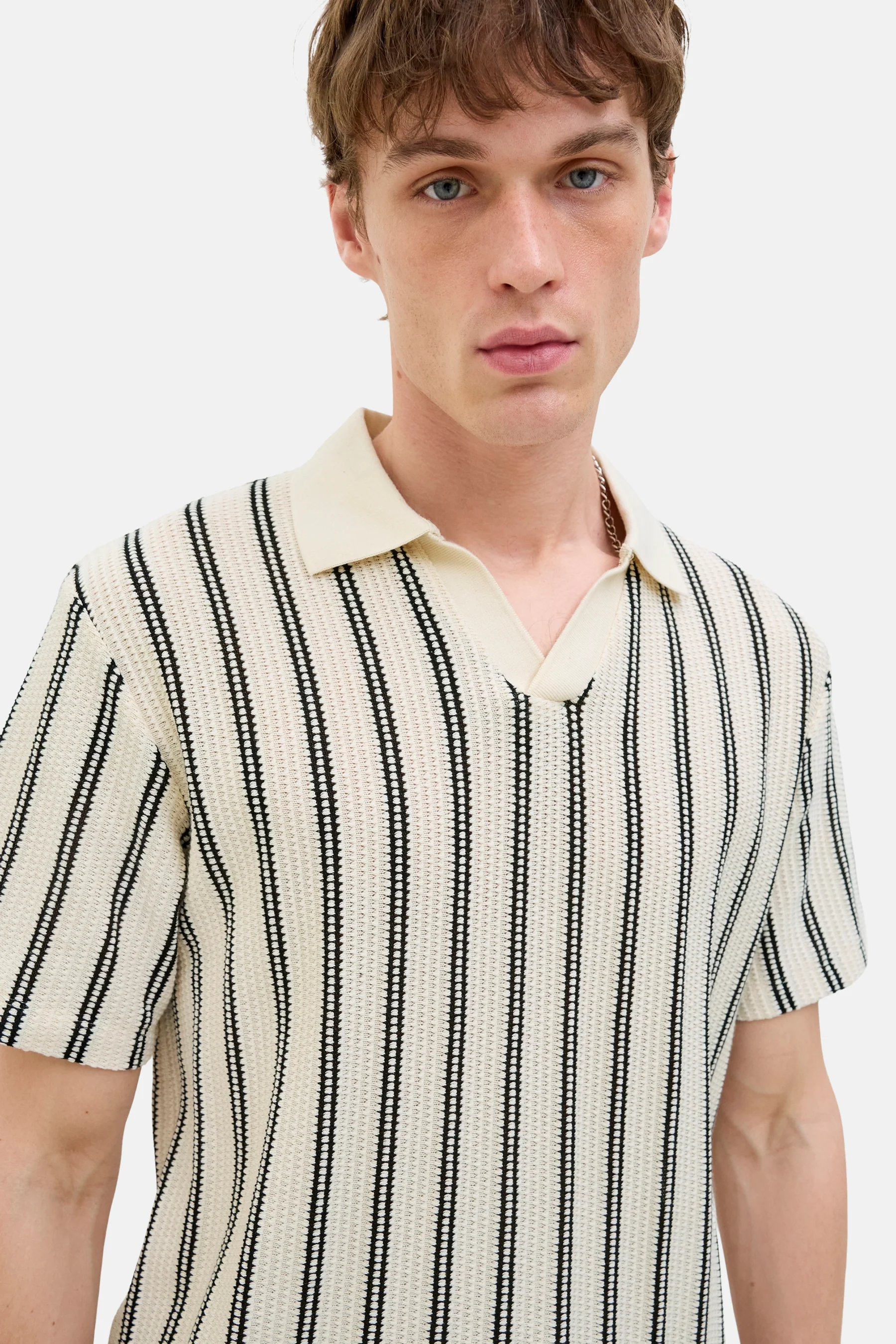 Polo met korte mouwen - Beige - Image 6
