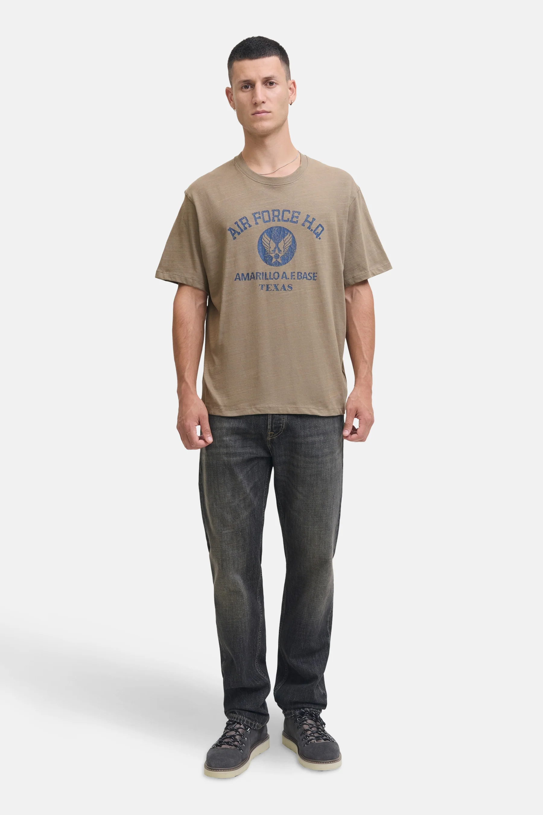 T-shirt met korte mouwen - Kaki - Image 2