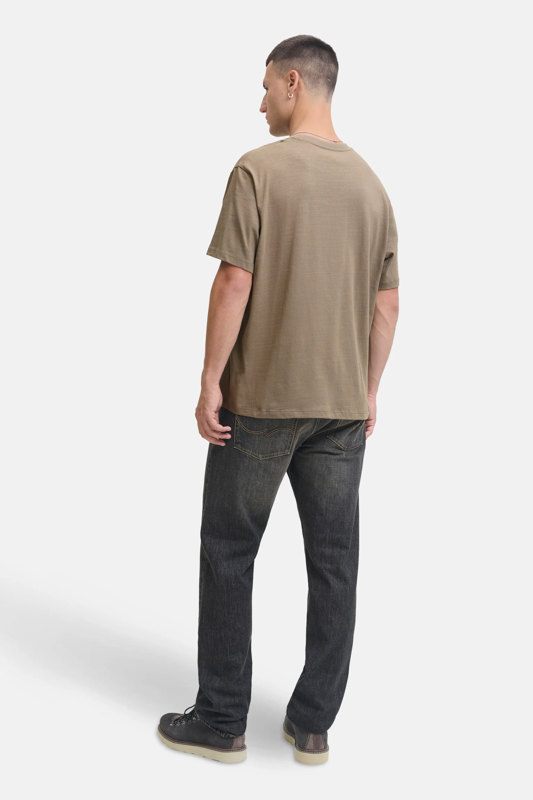 T-shirt met korte mouwen - Kaki - Image 3