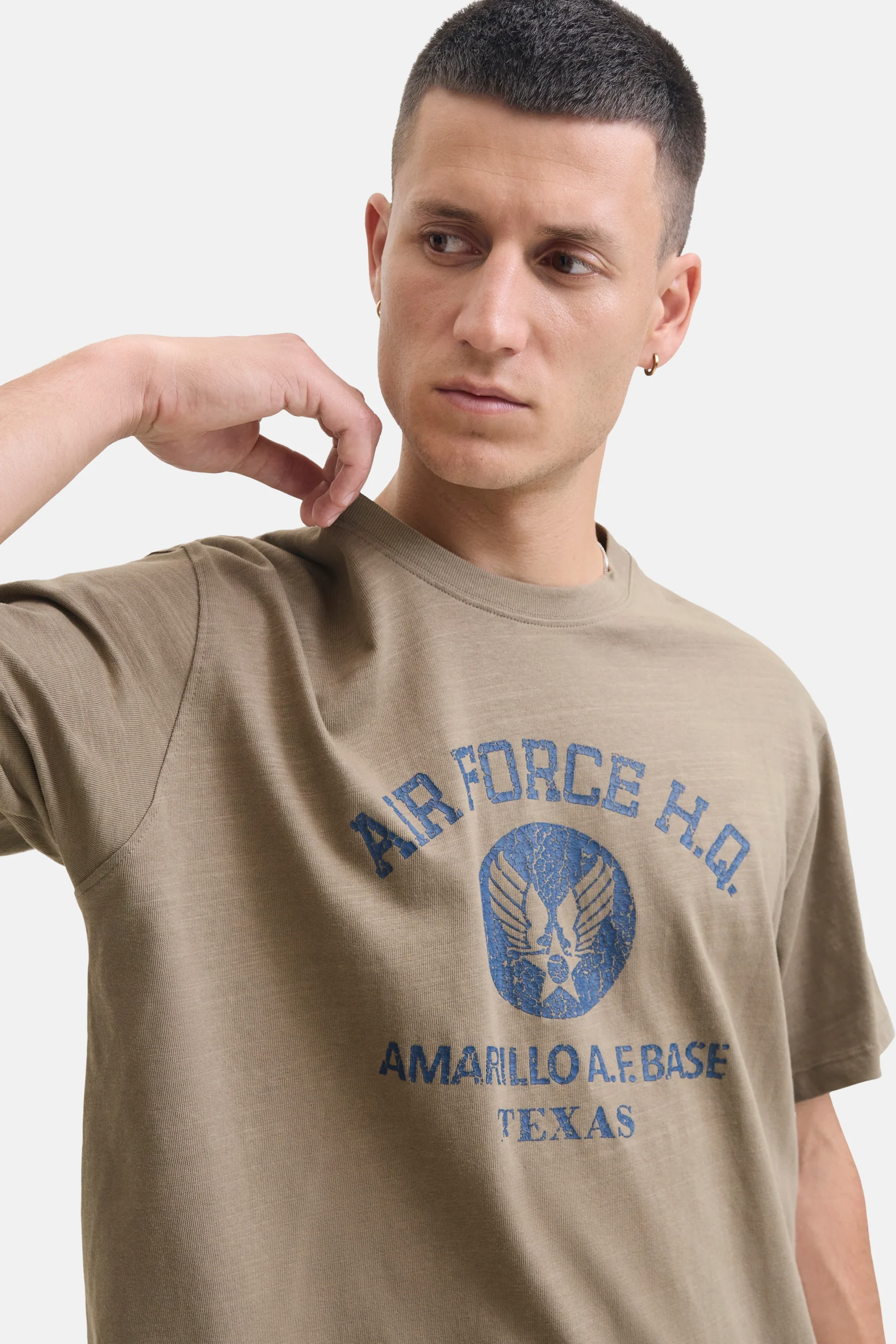 T-shirt met korte mouwen - Kaki - Image 6
