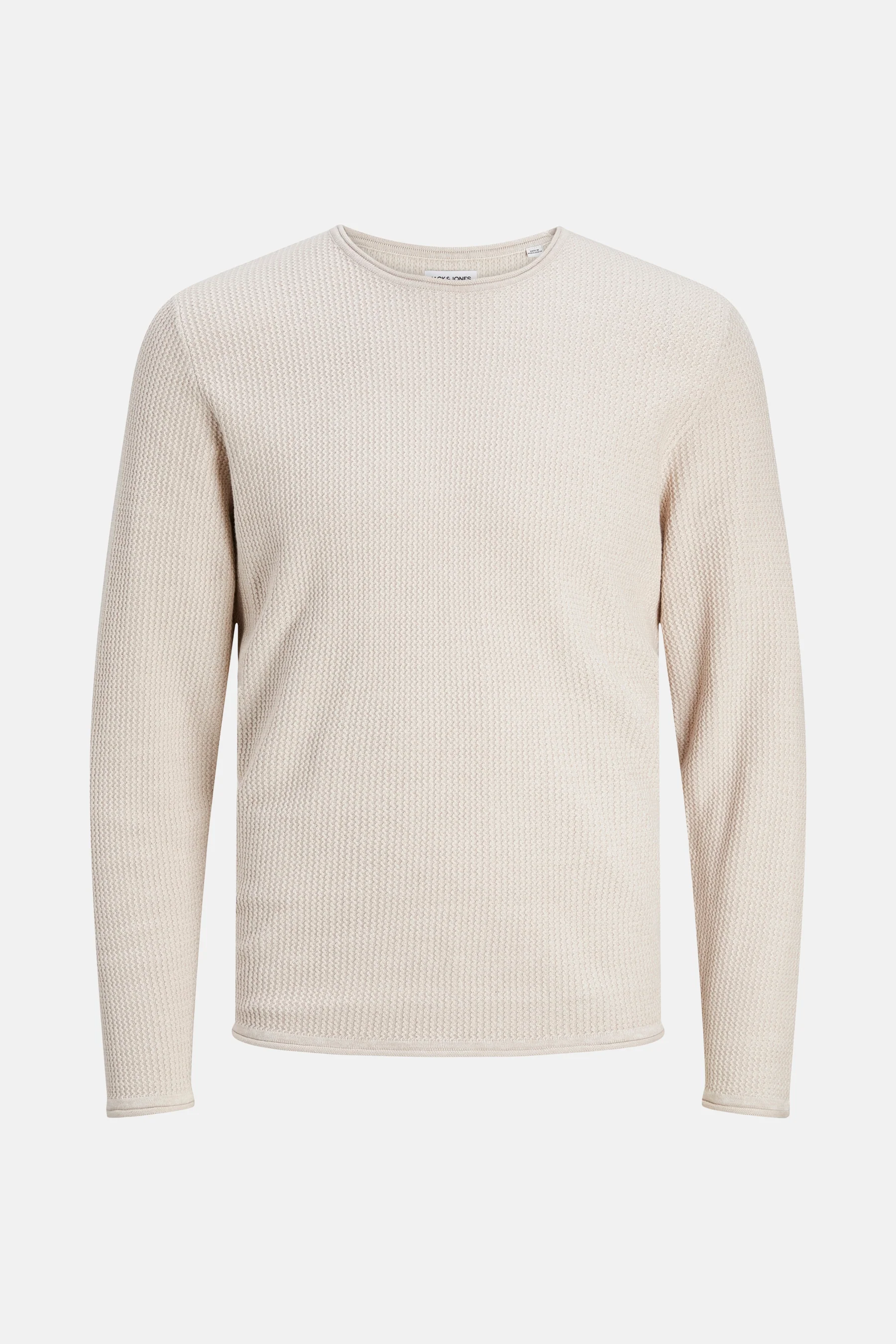 Pull met ronde hals - beige - Image 7