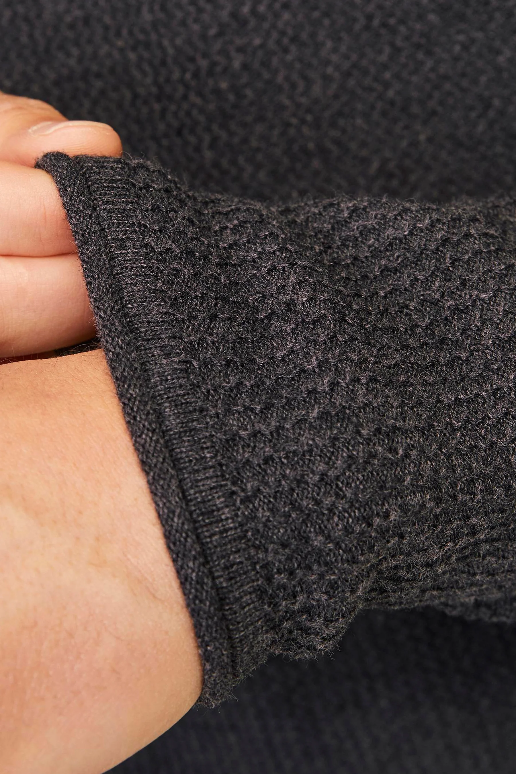 Pull met ronde hals - grijs - Image 4