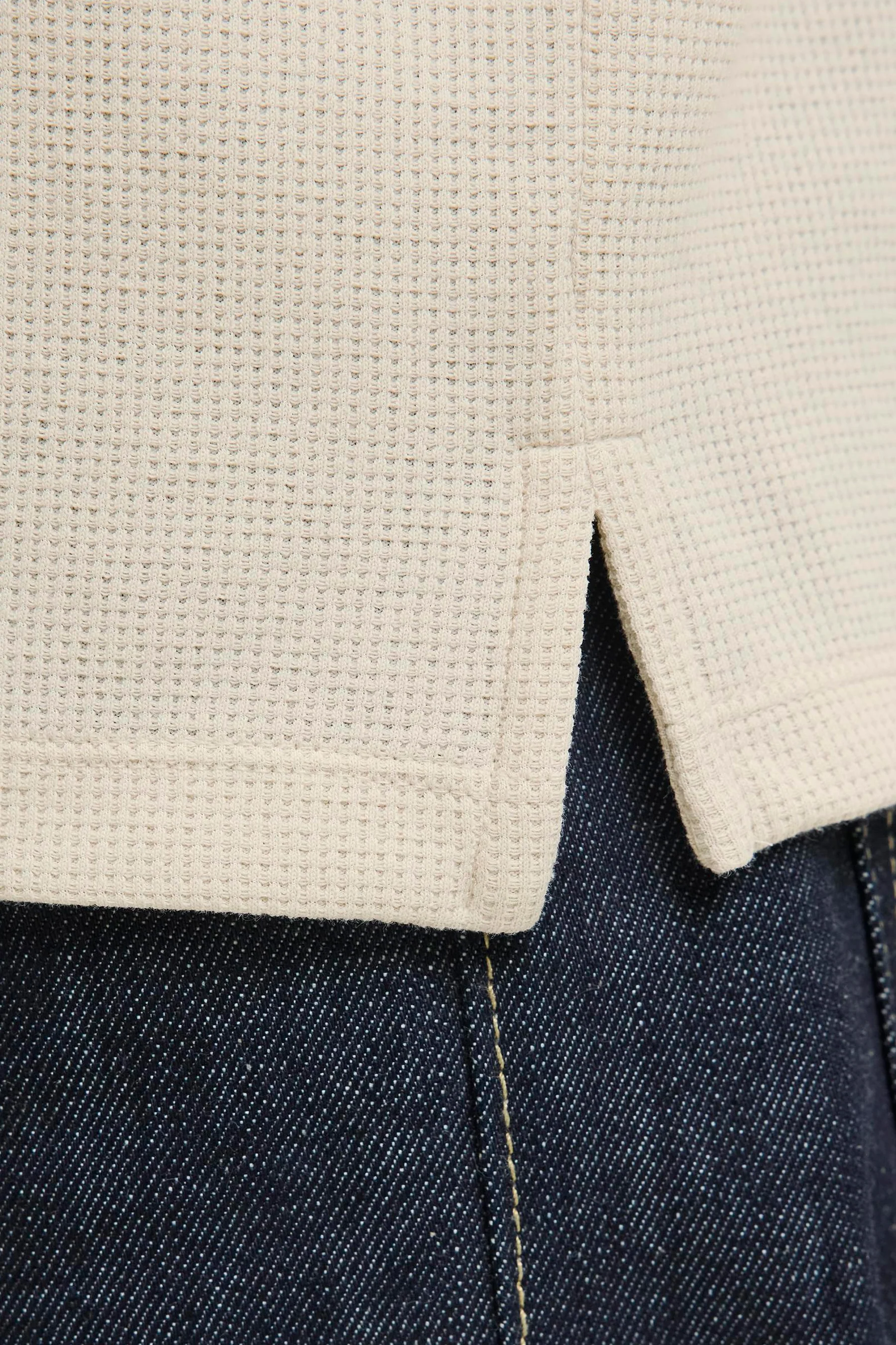 Pull met V-hals - beige - Image 5