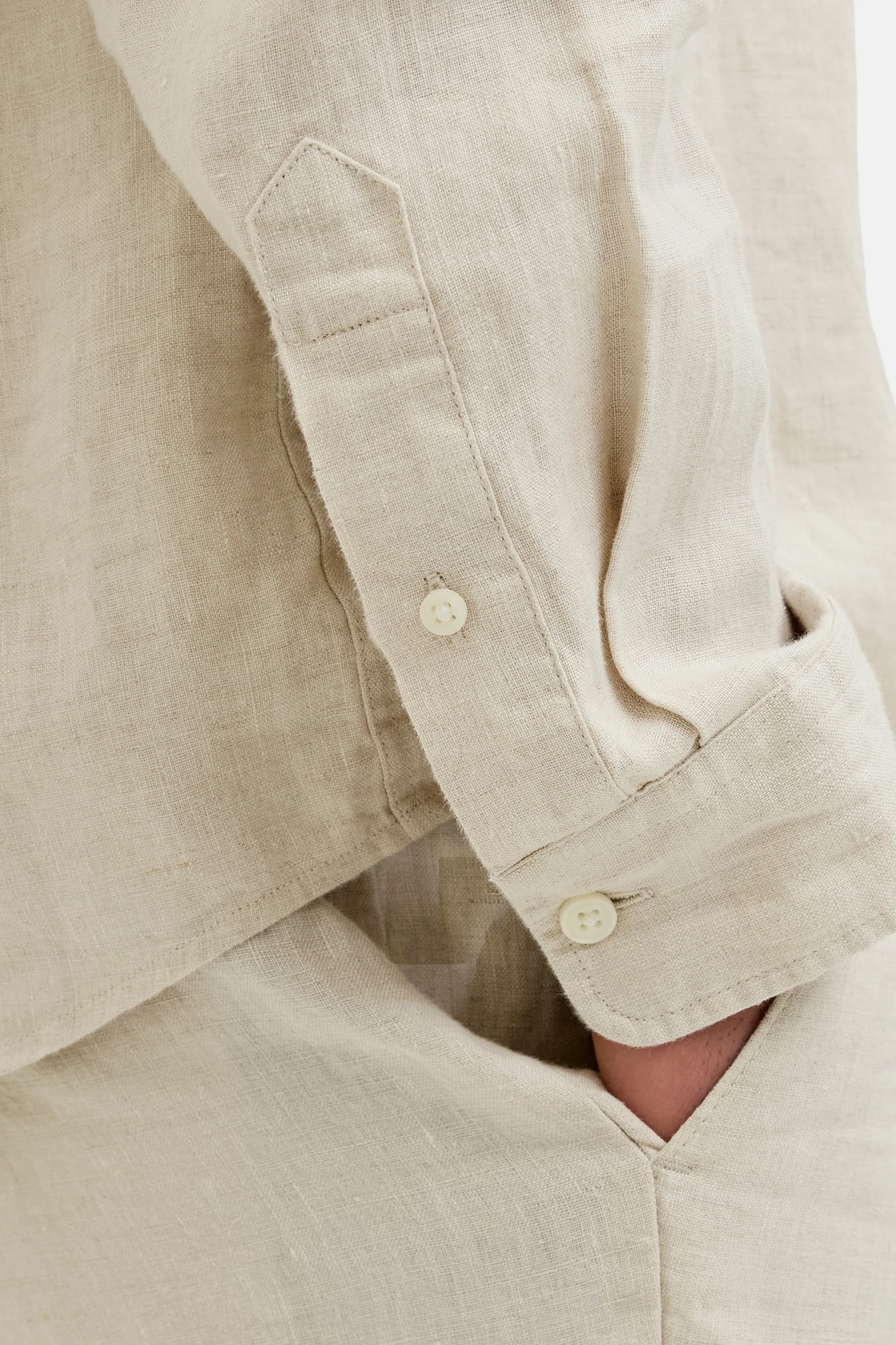 Hemd met lange mouwen - beige - Image 4