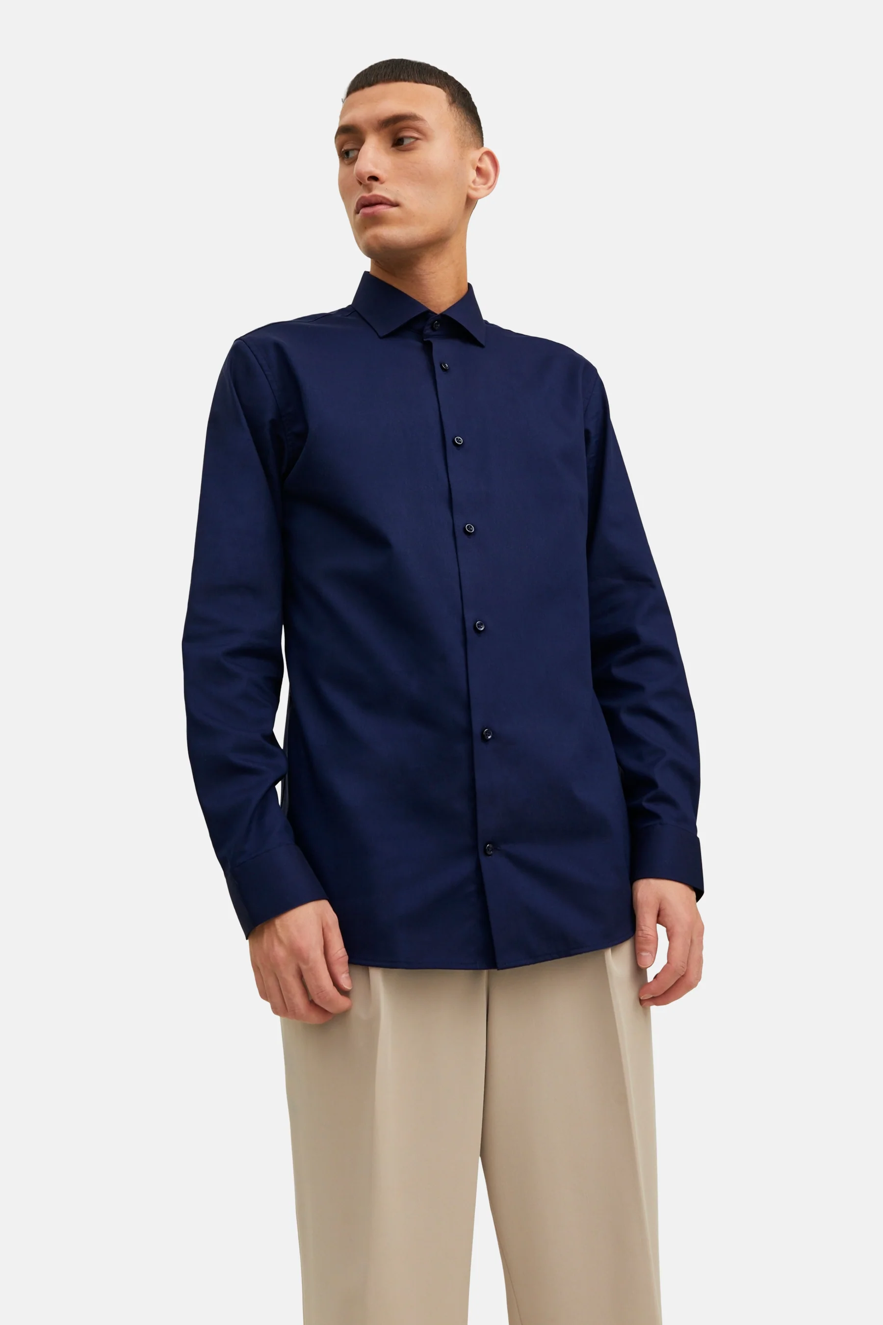Hemd met lange mouwen - blauw