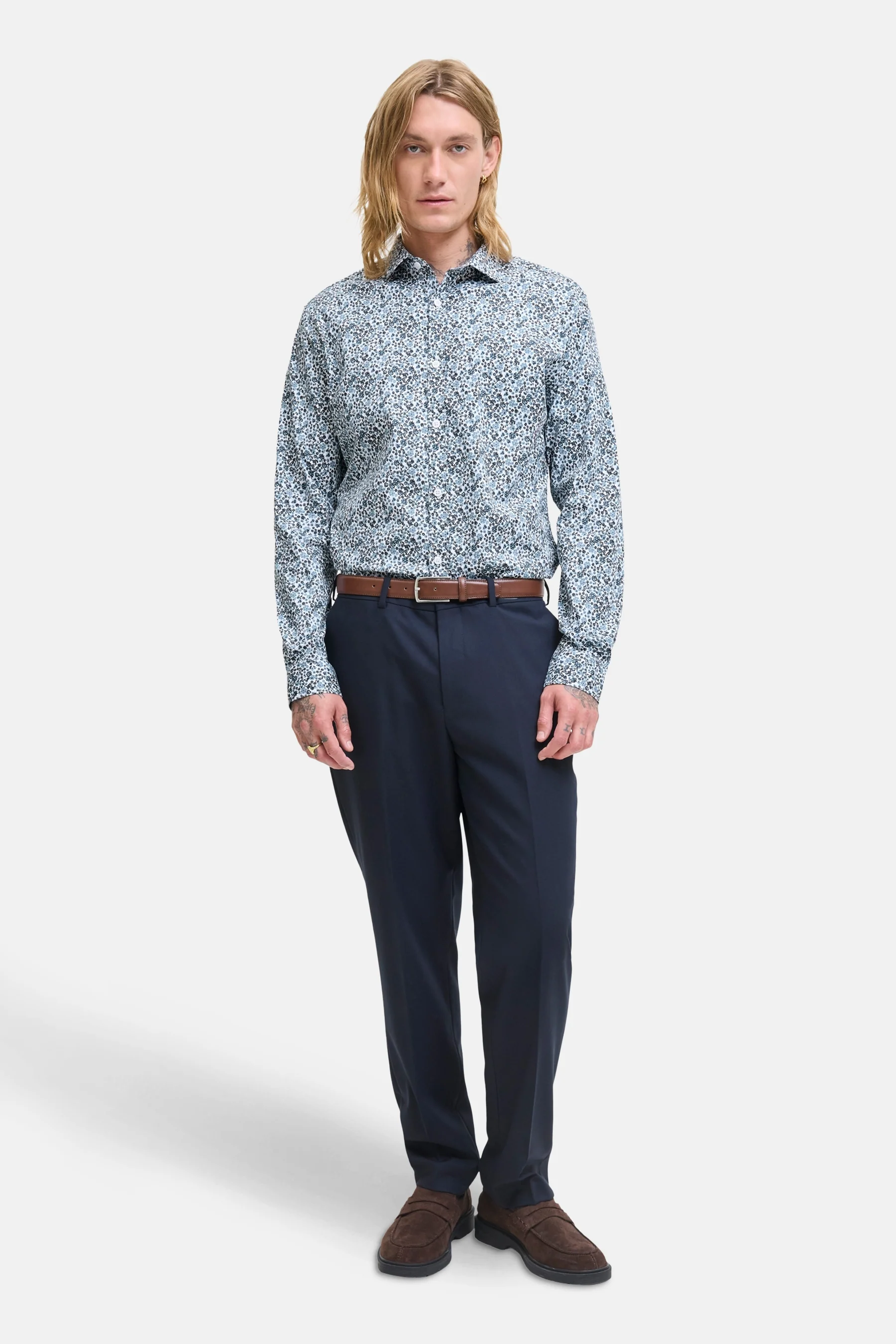 Hemd met lange mouwen - blauw - Image 2