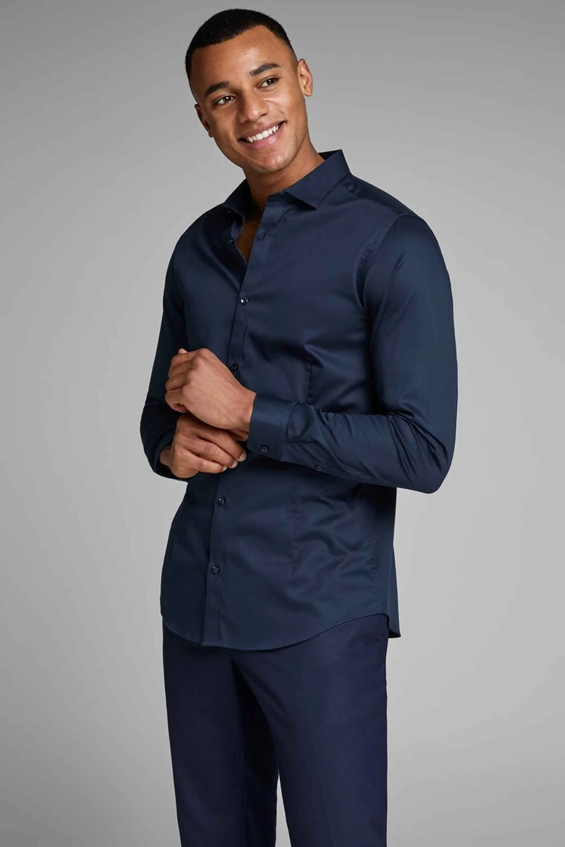 Hemd met lange mouwen - blauw