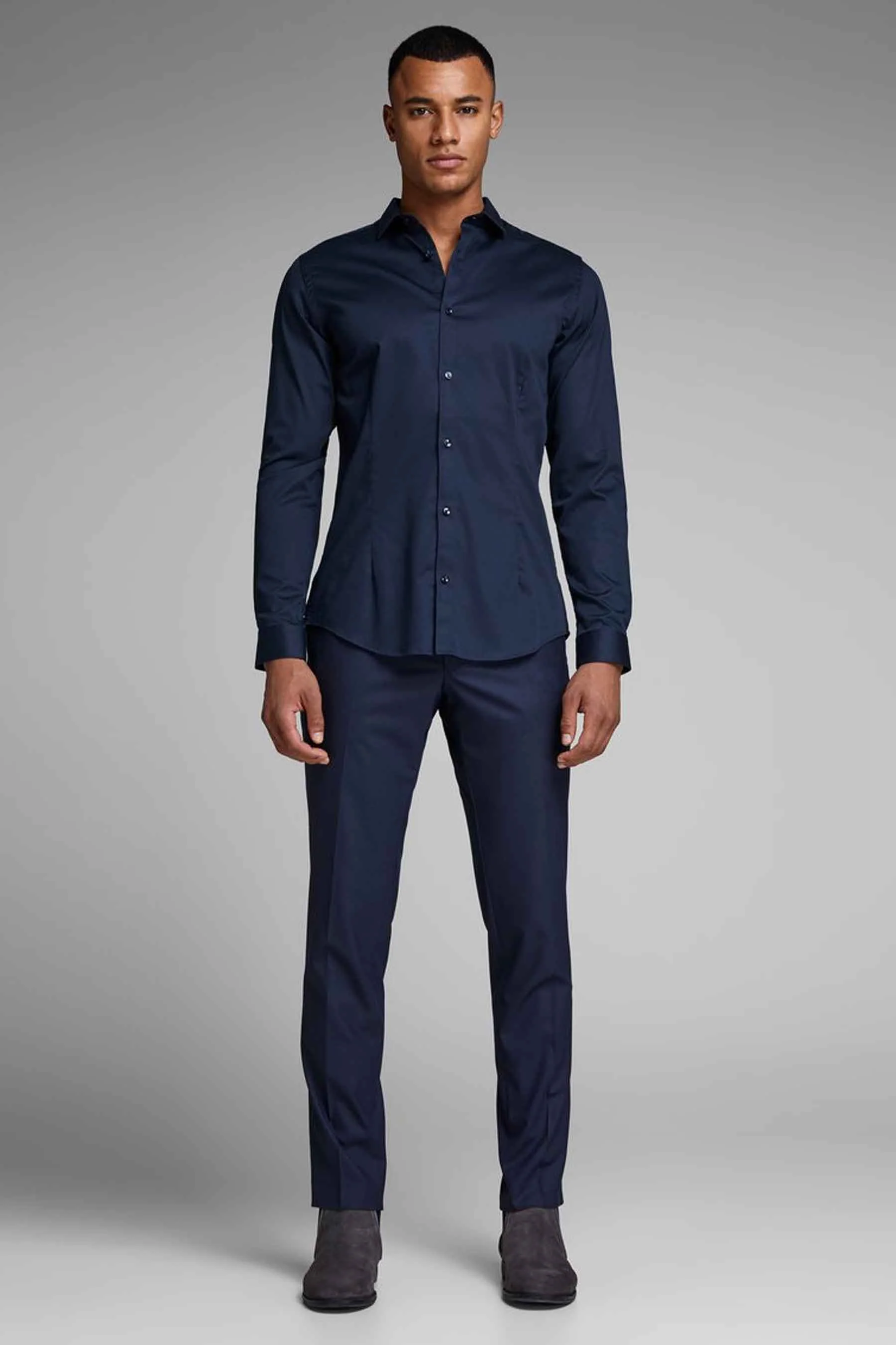 Hemd met lange mouwen - blauw - Image 6