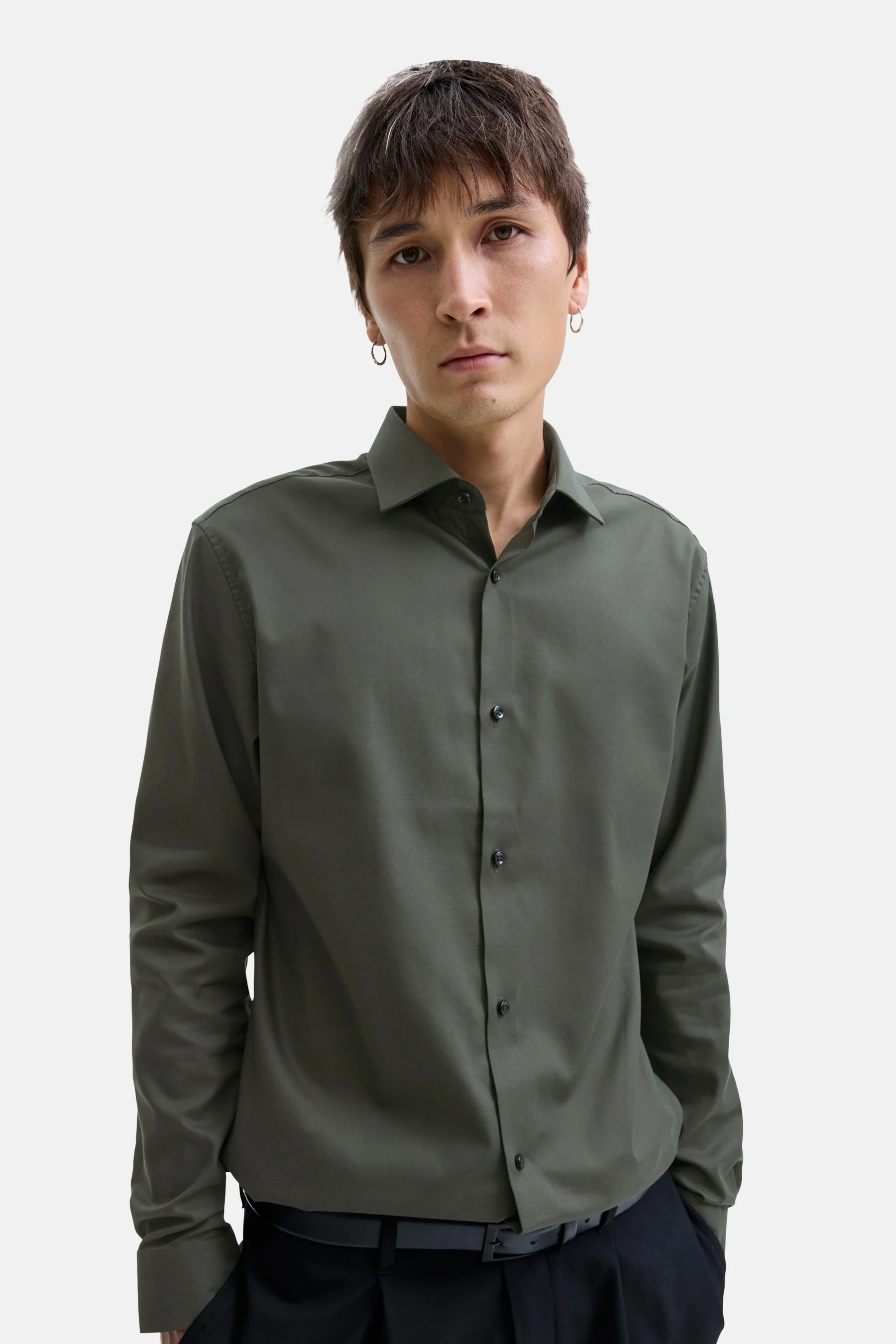 Hemd met lange mouwen - groen - Image 7
