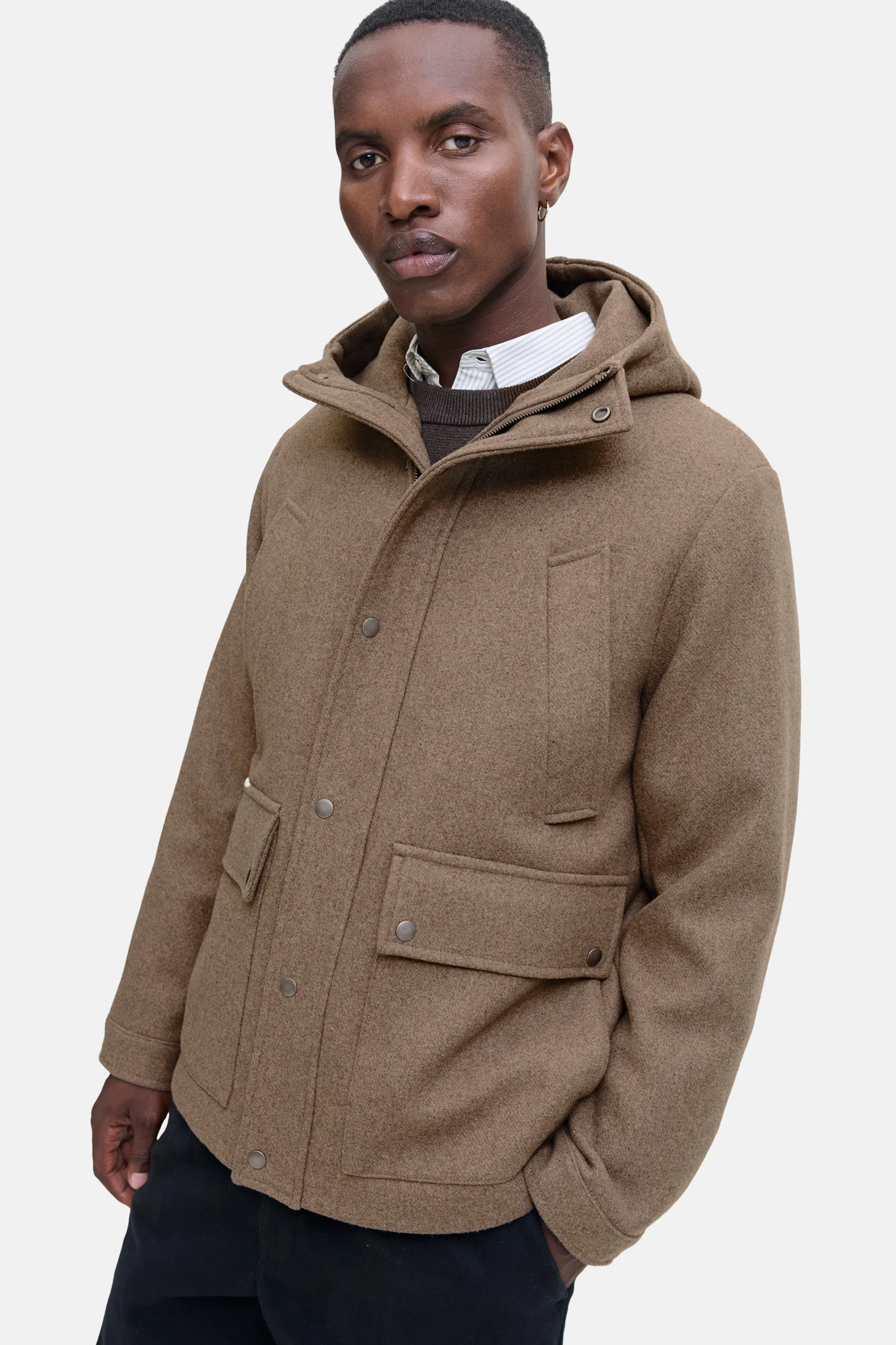 Lange jas - beige - Image 6