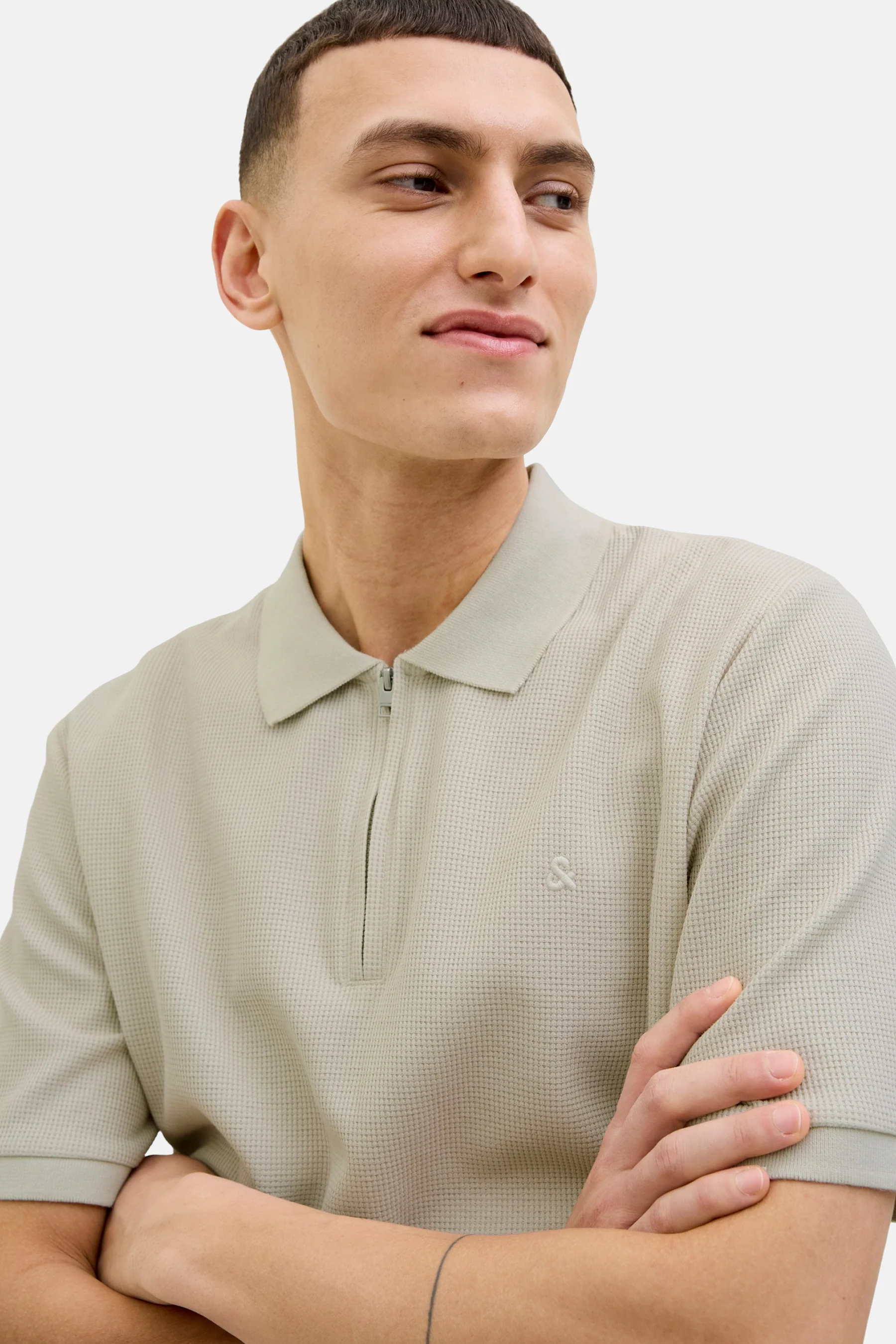 Polo met korte mouwen - beige - Image 6
