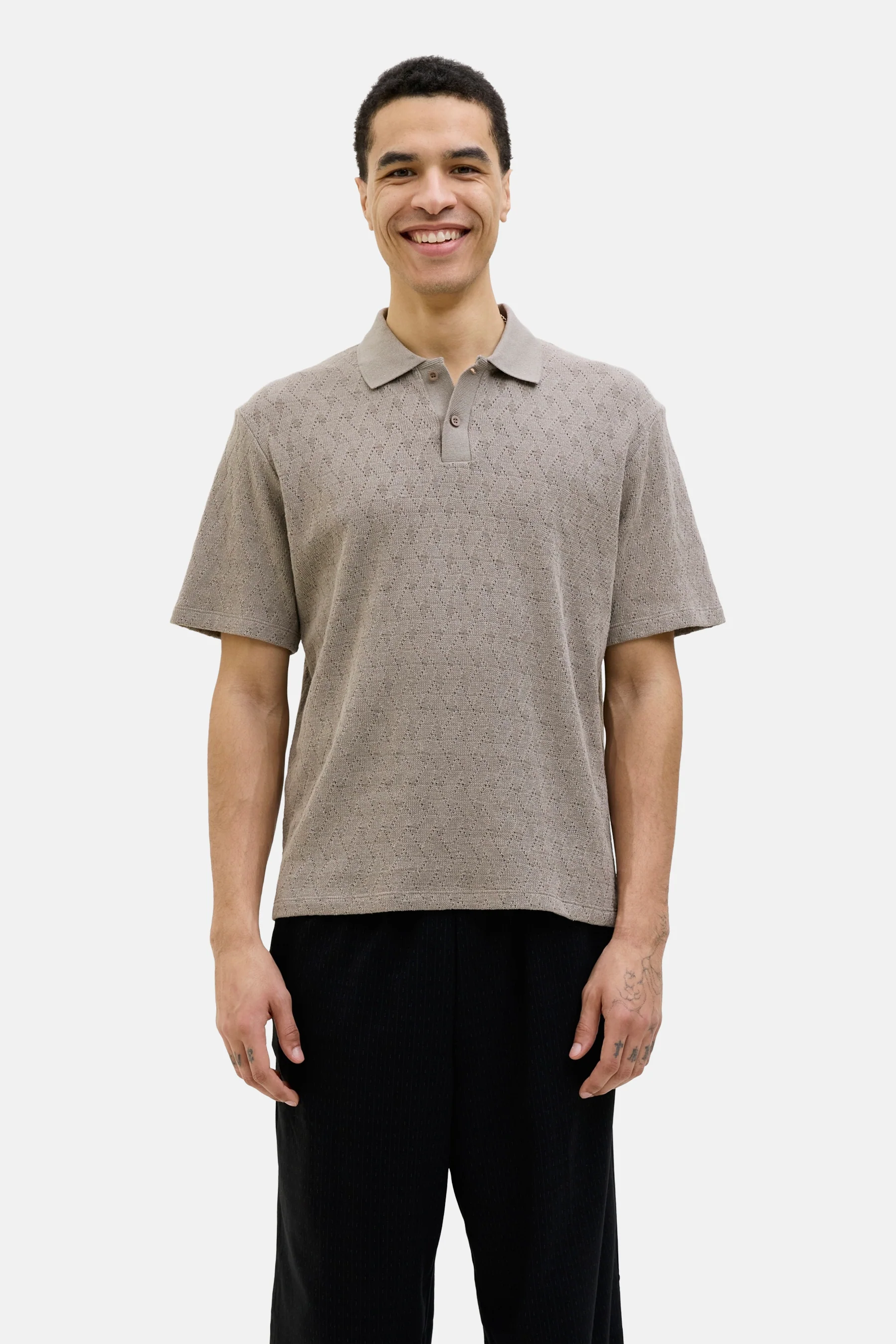 Polo met korte mouwen - grijs - Image 2