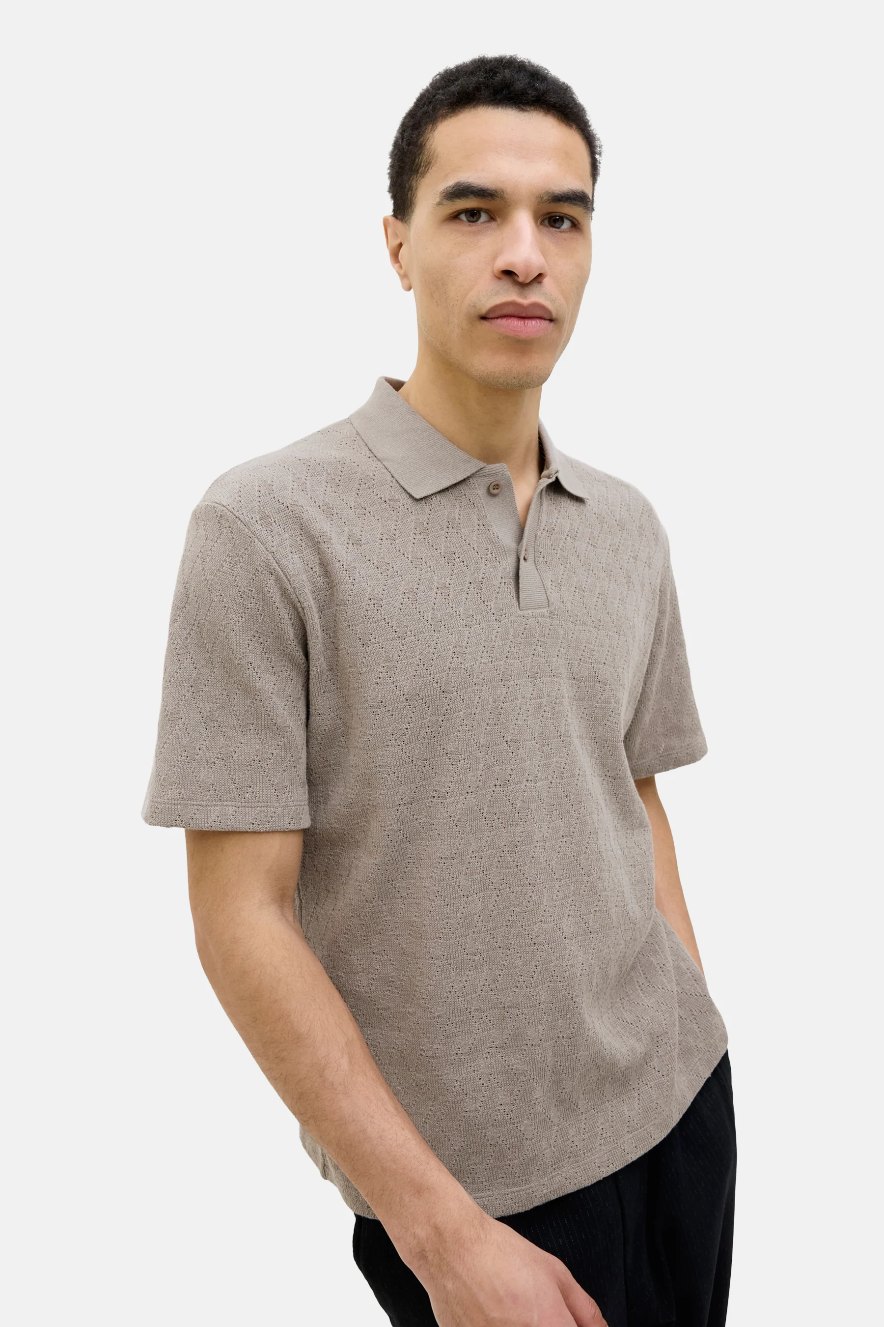 Polo met korte mouwen - grijs - Image 7