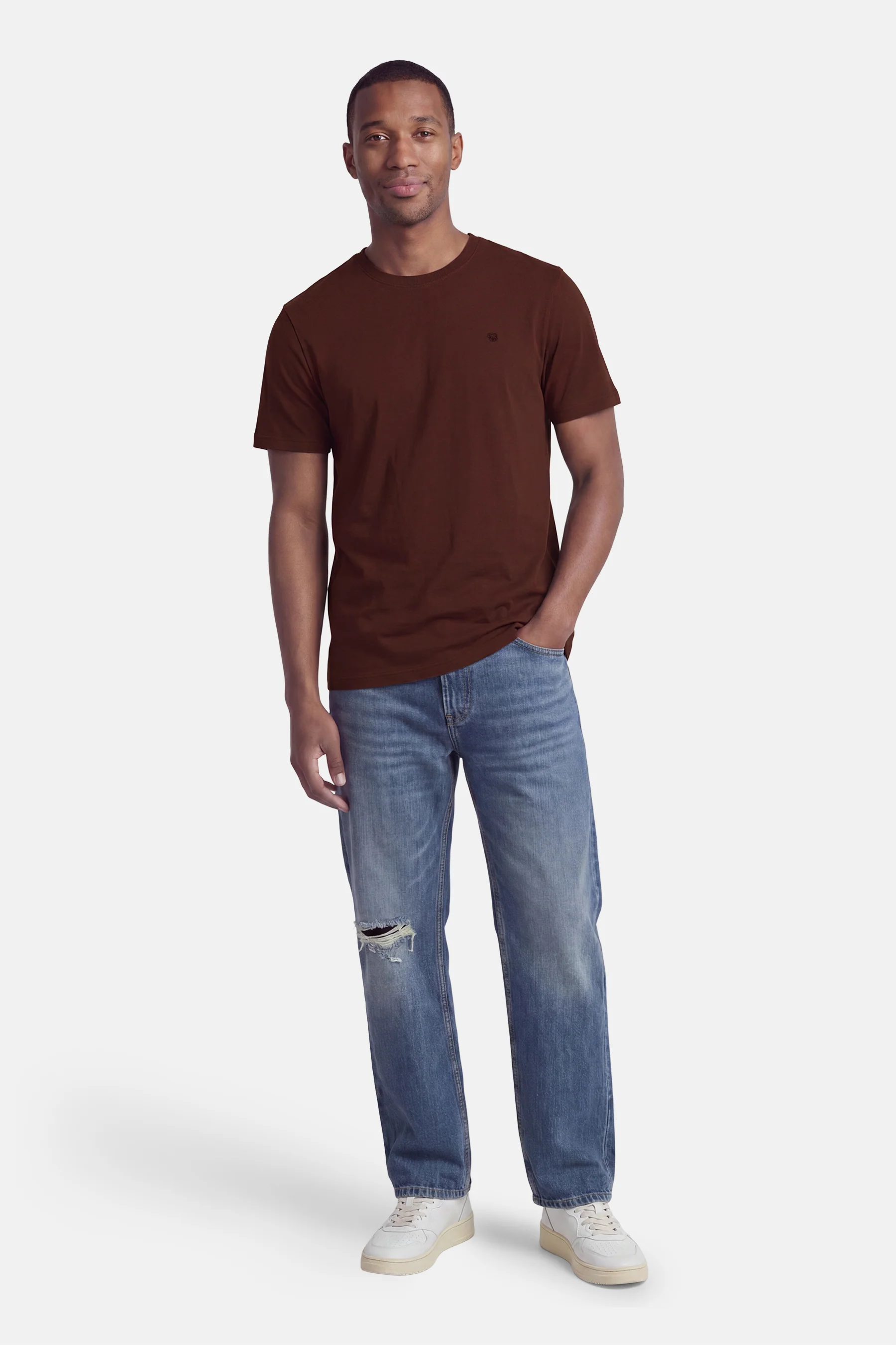 T-shirt met korte mouwen - Bruin - Image 2
