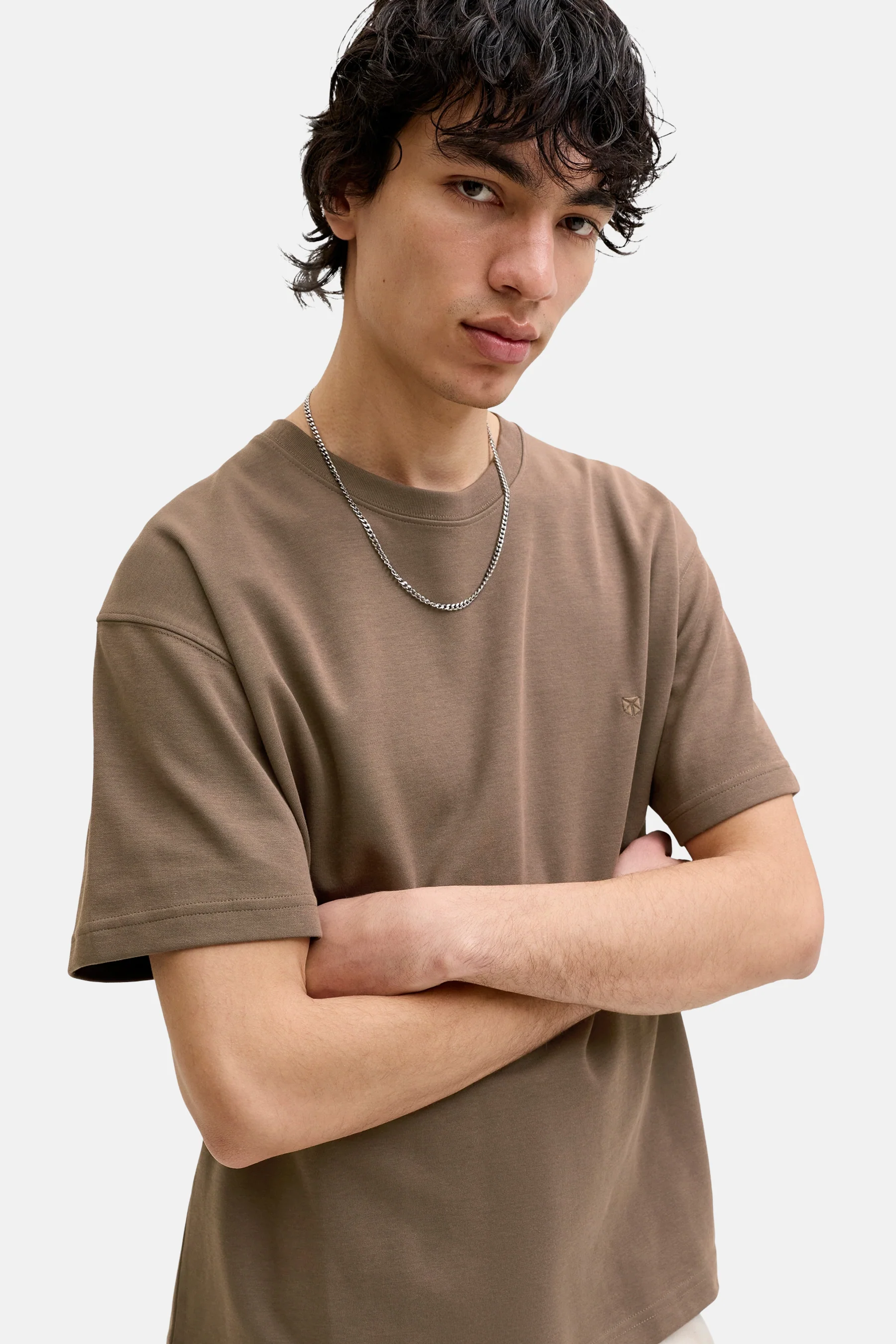 T-shirt met korte mouwen - bruin - Image 6