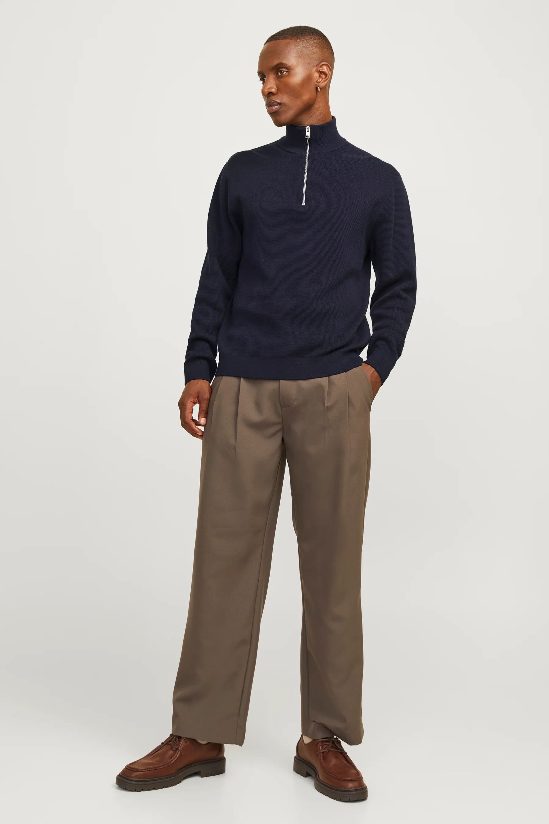 Pull met rolkraag - blauw - Image 2
