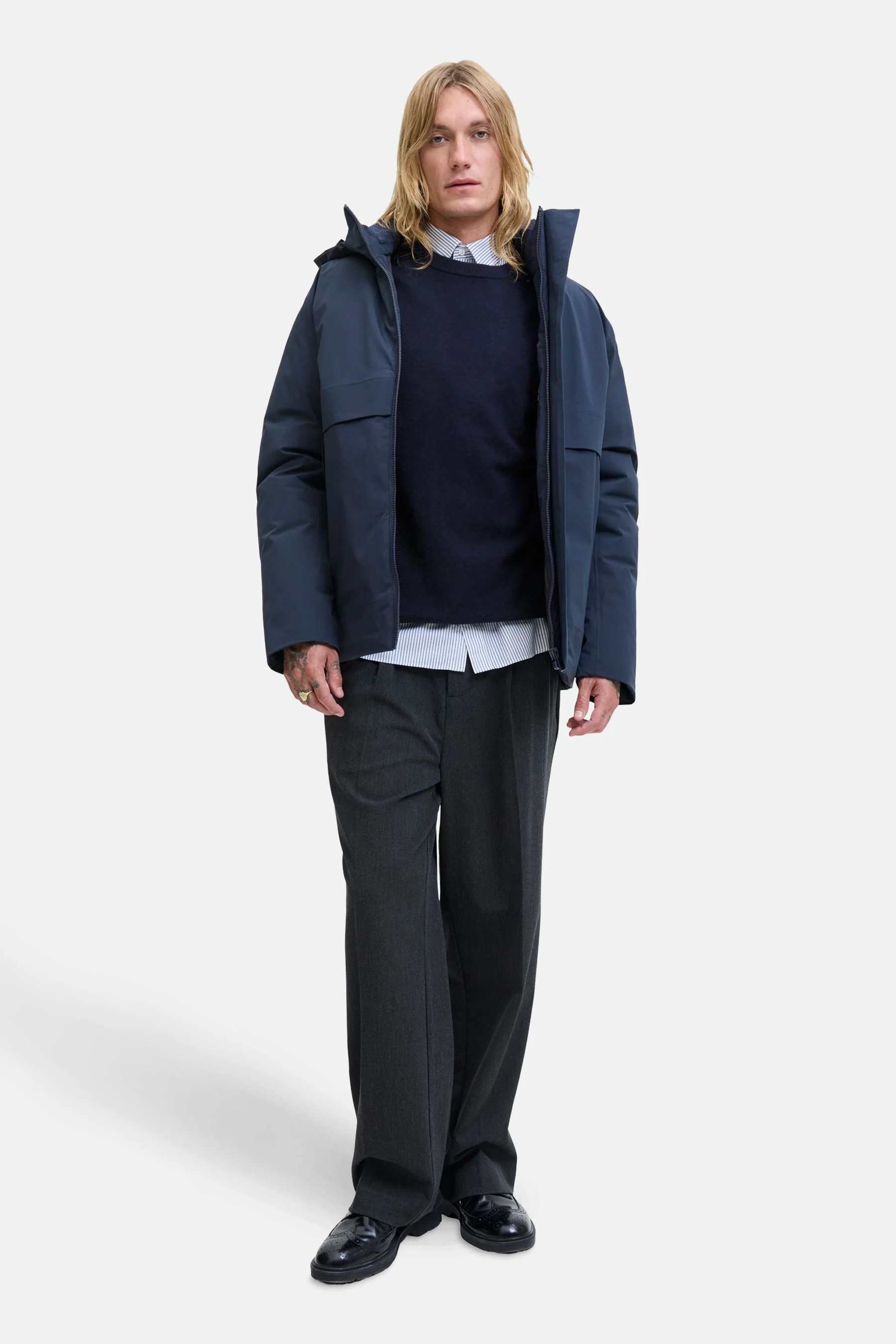 Pull met ronde hals - blauw - Image 2