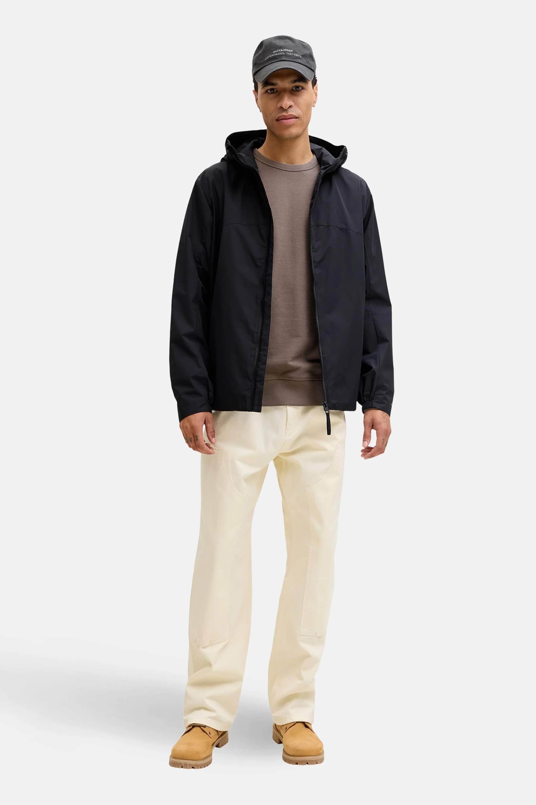 Pull met ronde hals - bruin