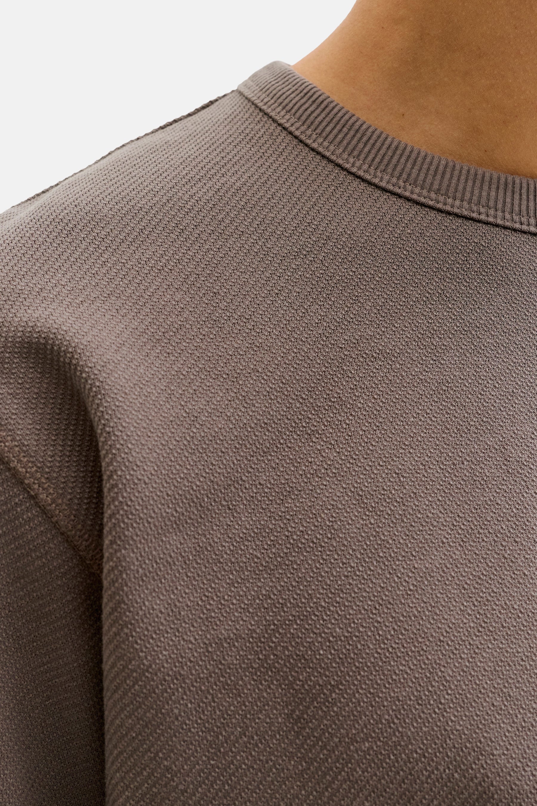 Pull met ronde hals - bruin - Image 4