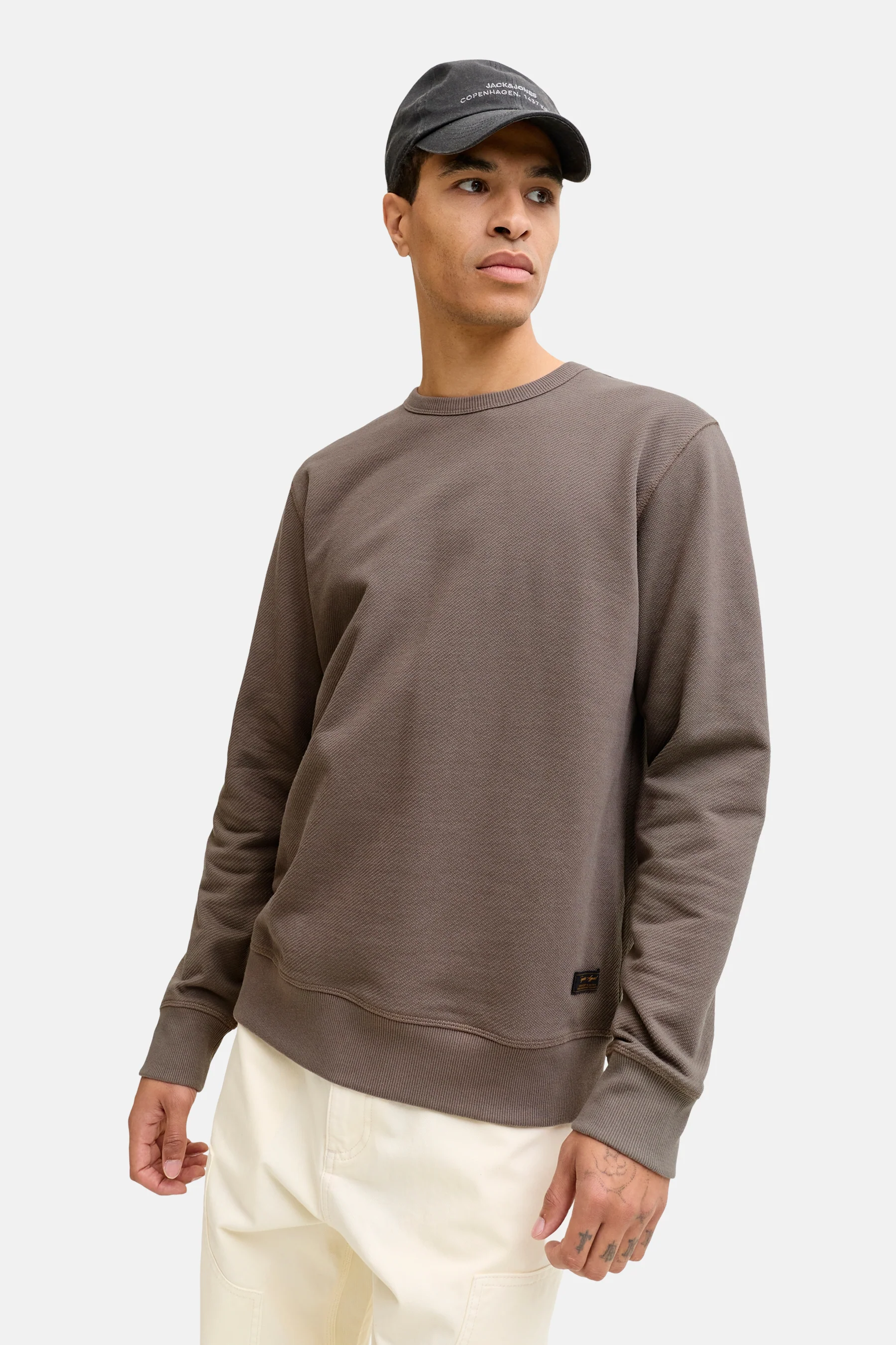 Pull met ronde hals - bruin - Image 6