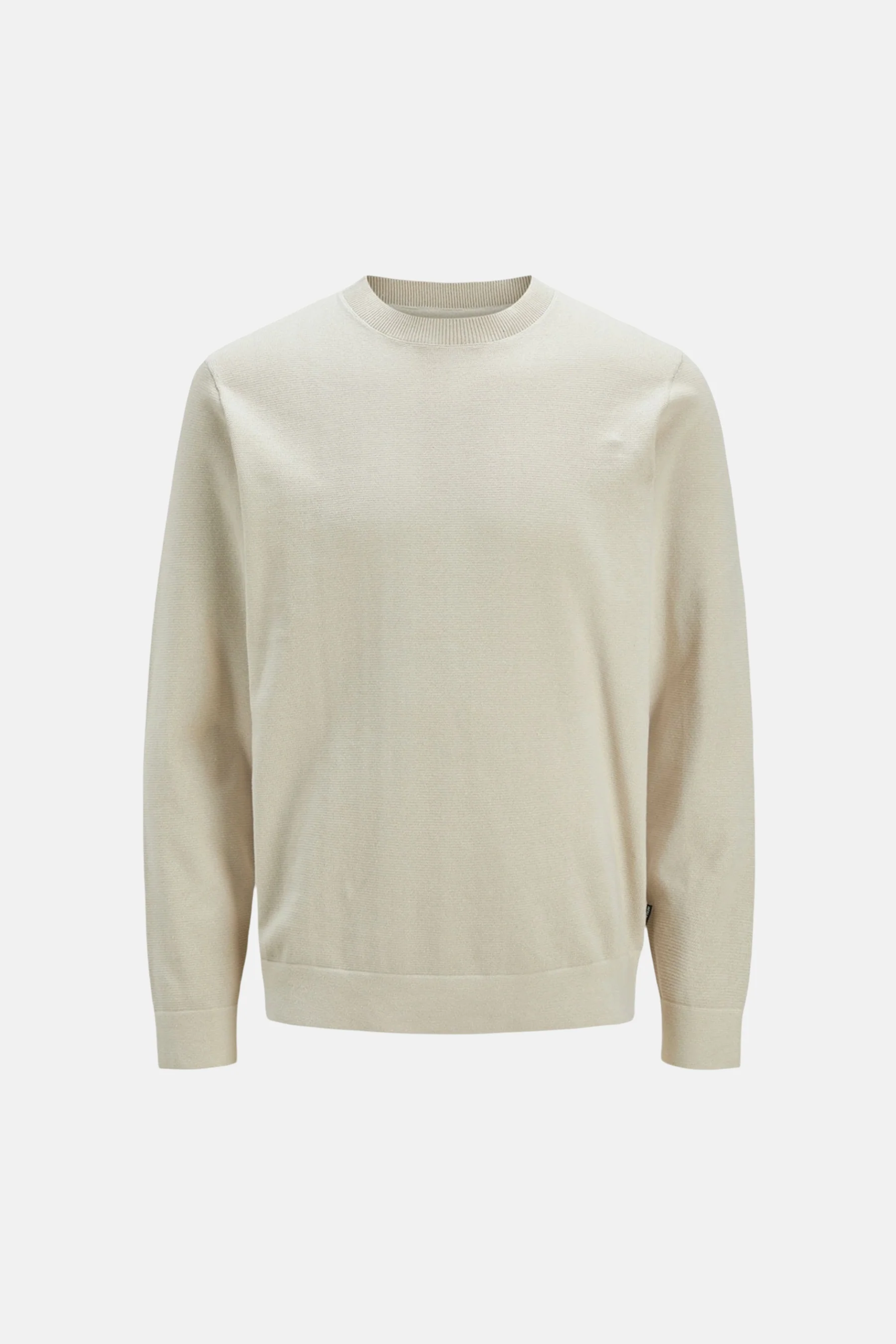 Pull met ronde hals - ecru