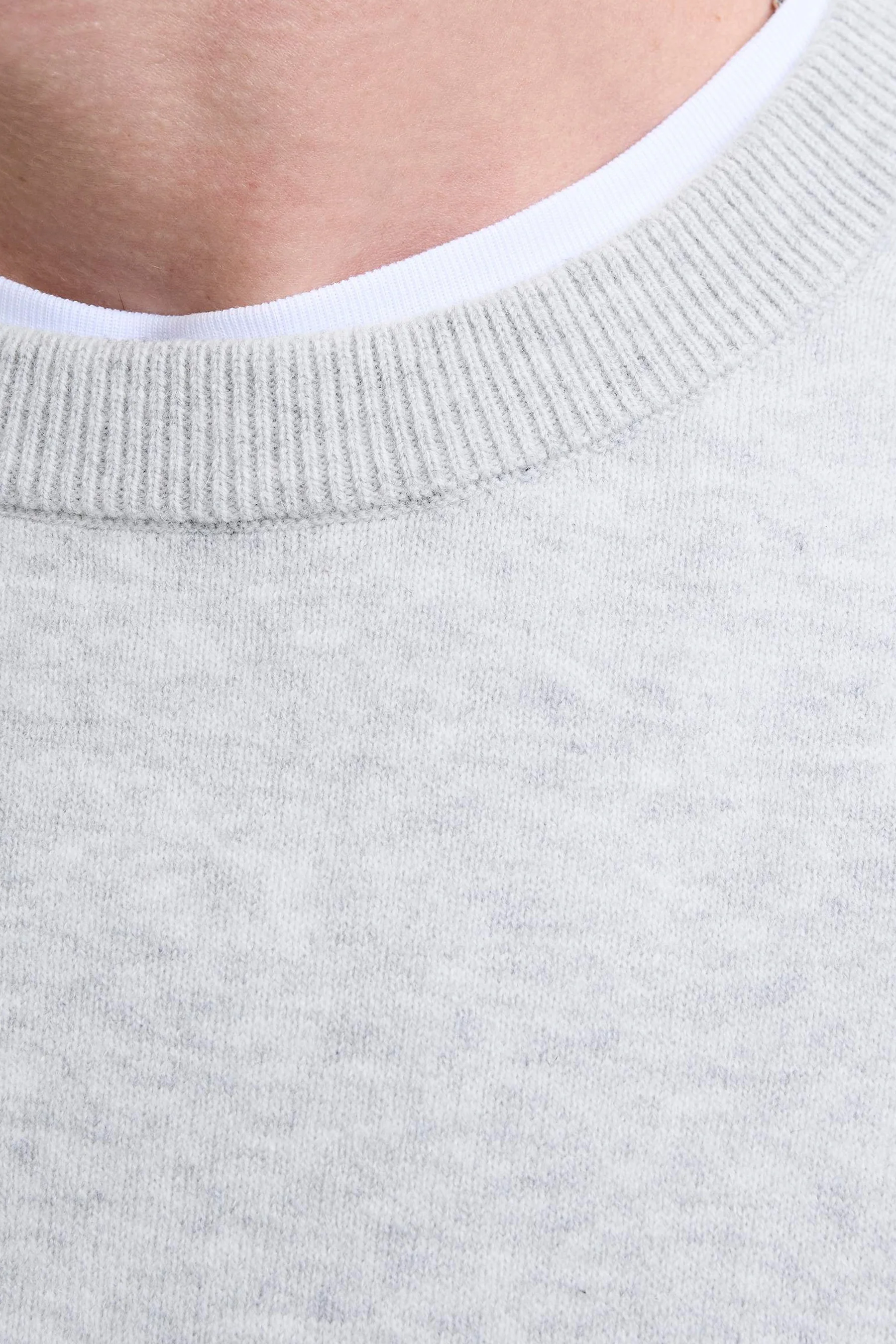 Pull met ronde hals - grijs - Image 5