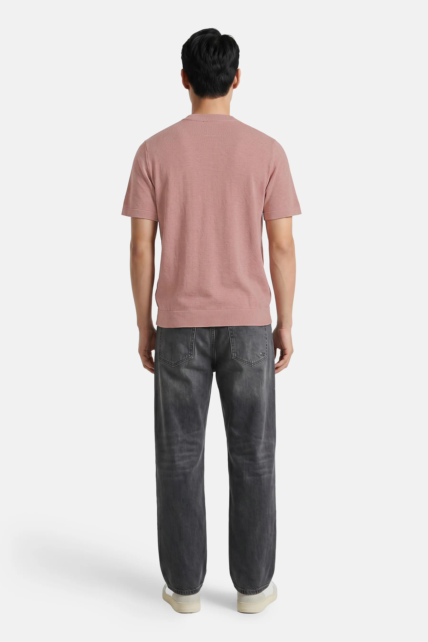 Pull met ronde hals - roze - Image 3