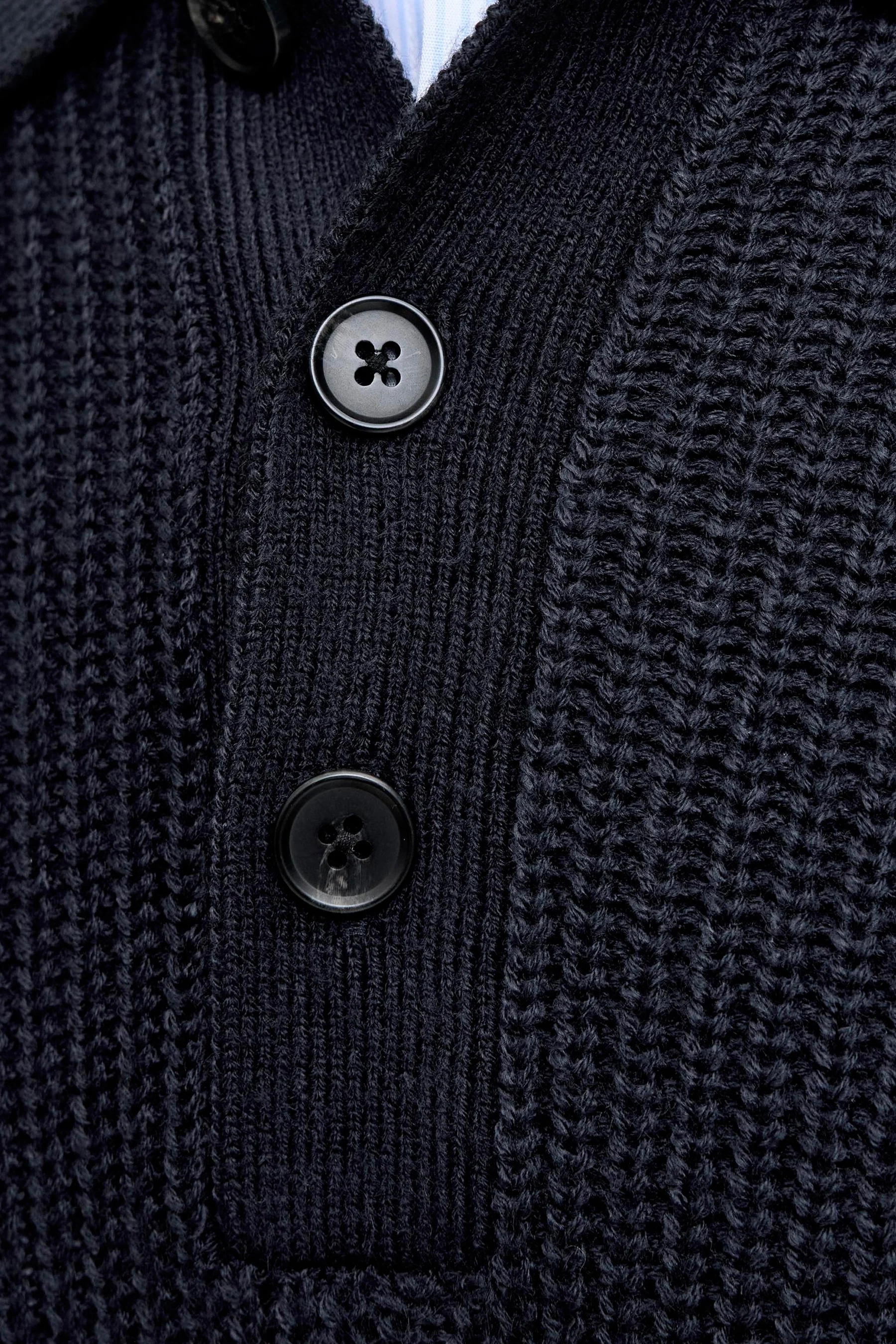 Pull met V-hals - blauw - Image 5