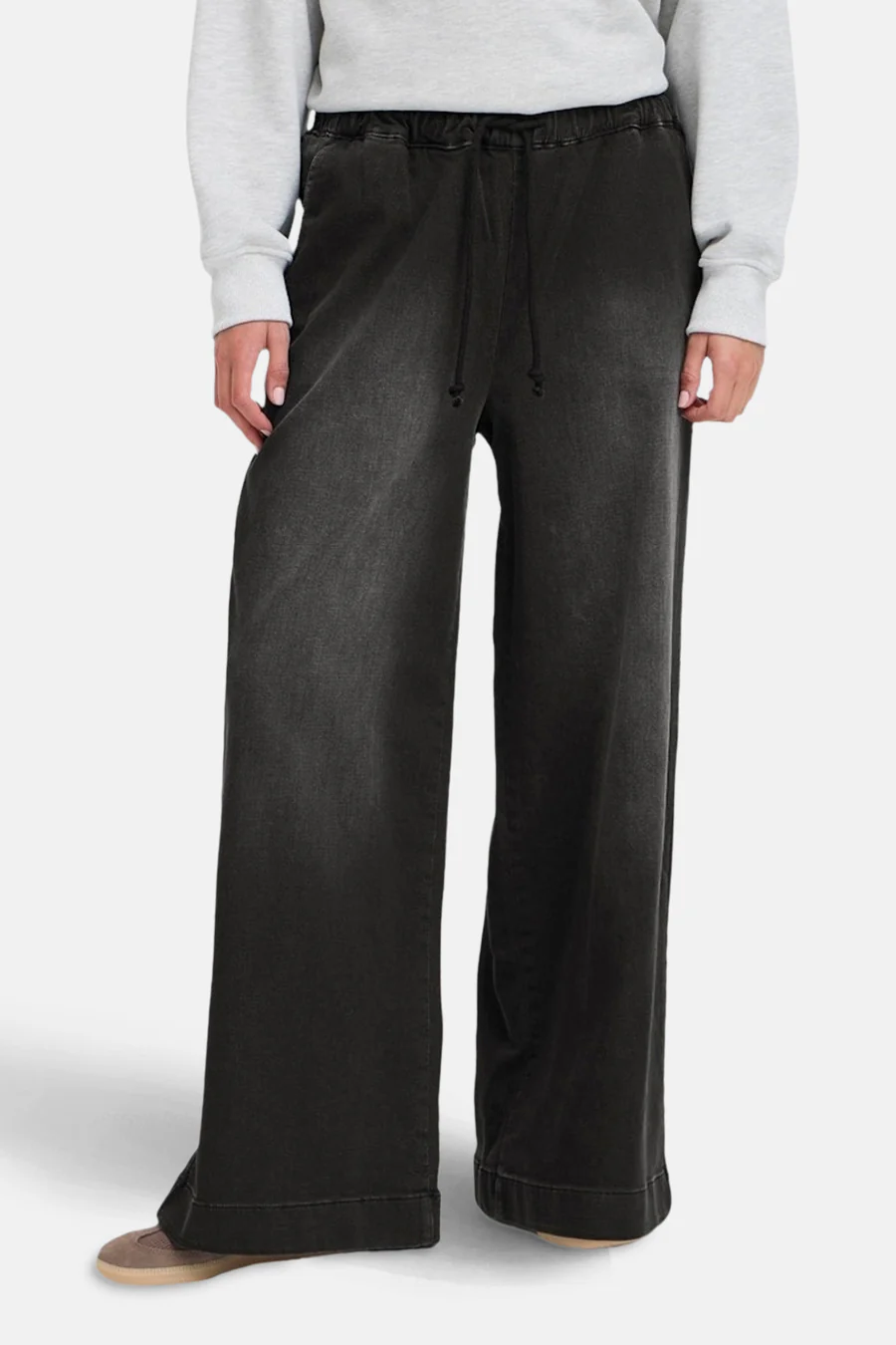 Colored jeans - black denim