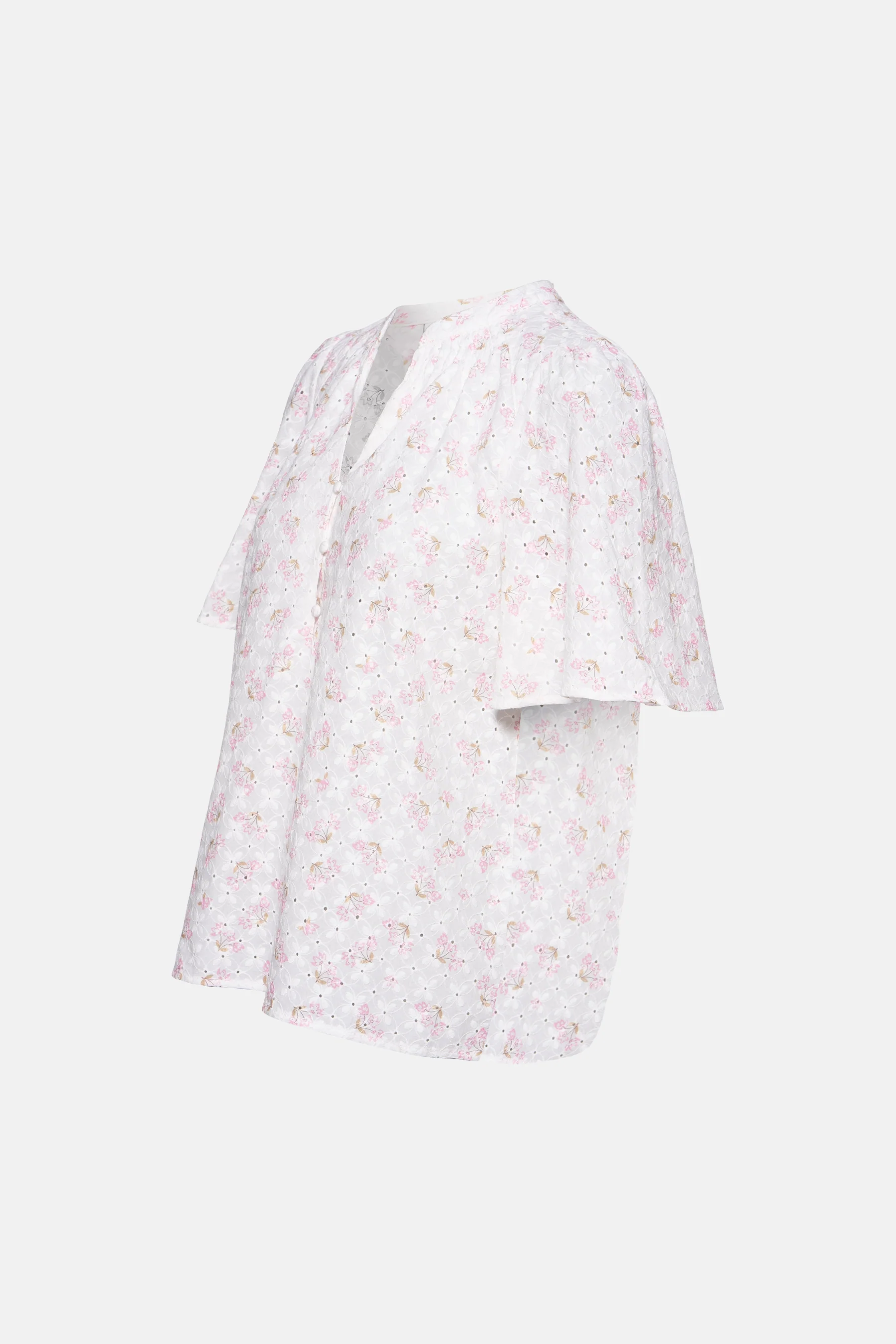 Blouse met korte mouwen - Wit - Image 3