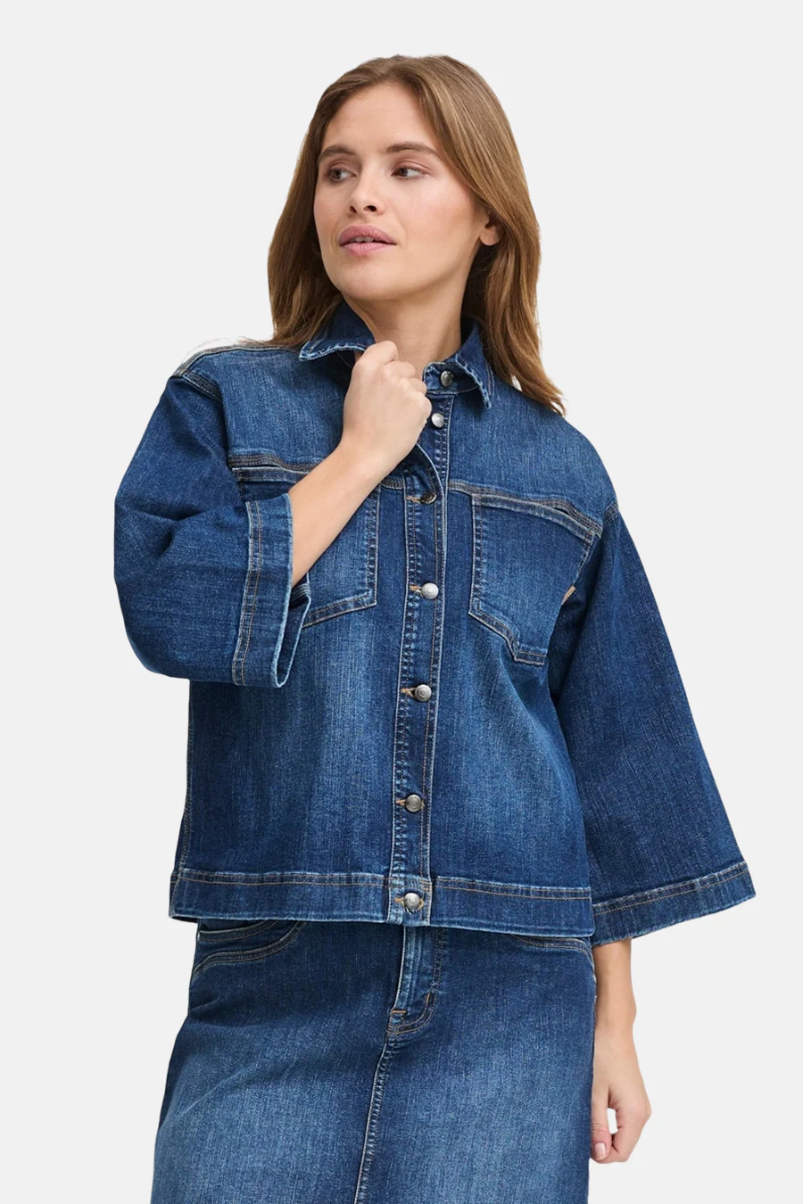 Jassen dark blue denim - PULZ
