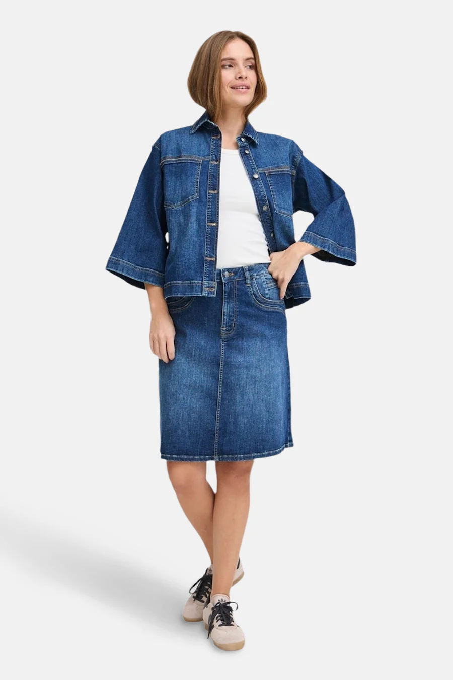 Jassen dark blue denim - PULZ - Image 2