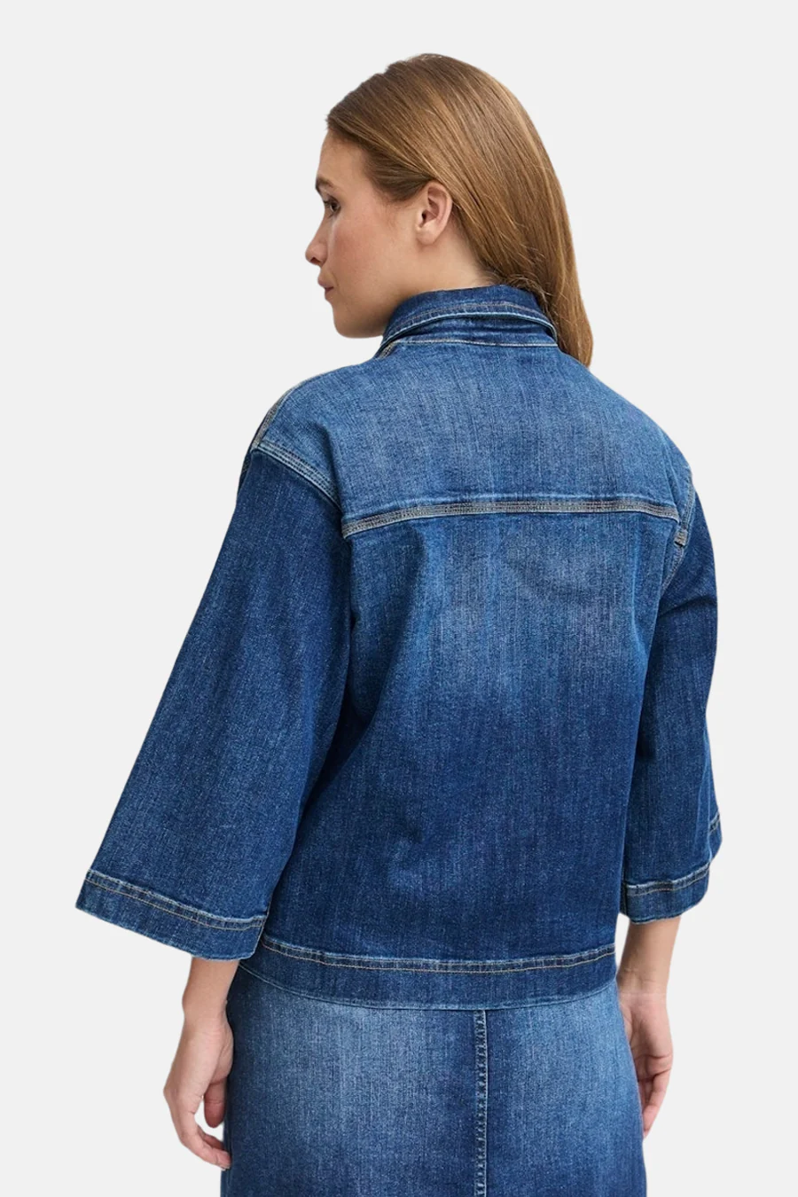Jassen dark blue denim - PULZ - Image 3