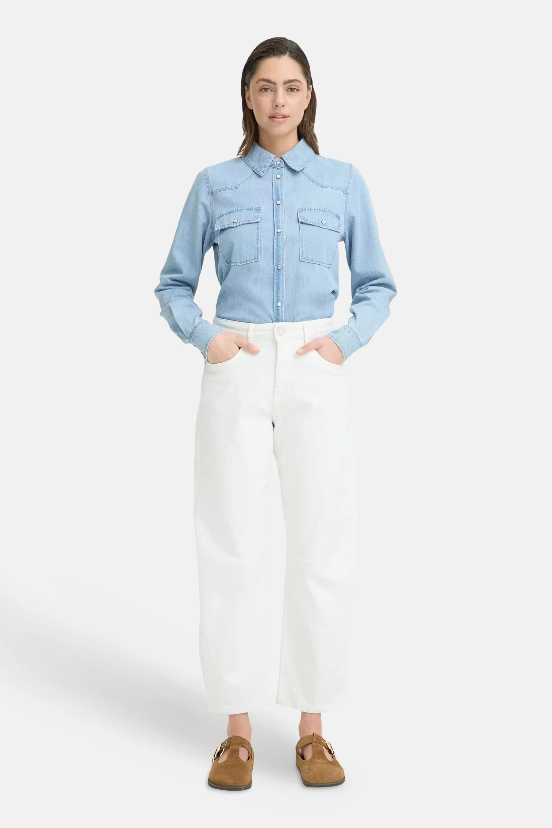 Jeans special fit white denim - PULZ - Image 2